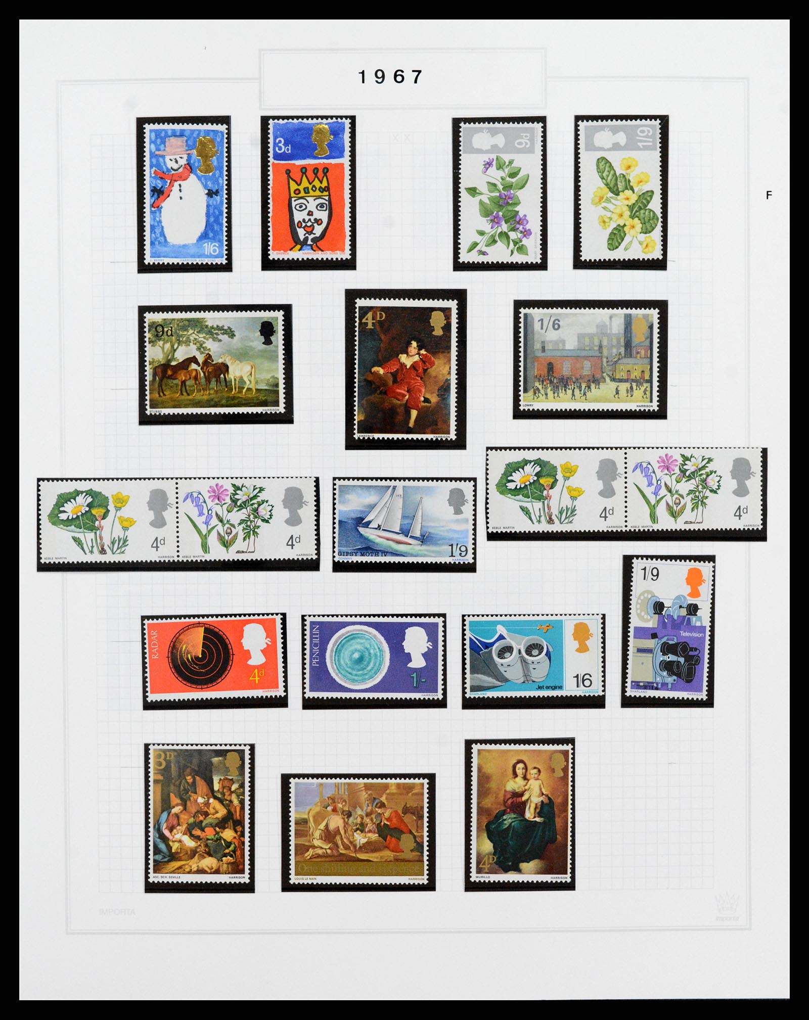 38051 016 - Postzegelverzameling 38051 Engeland 1924-1992.