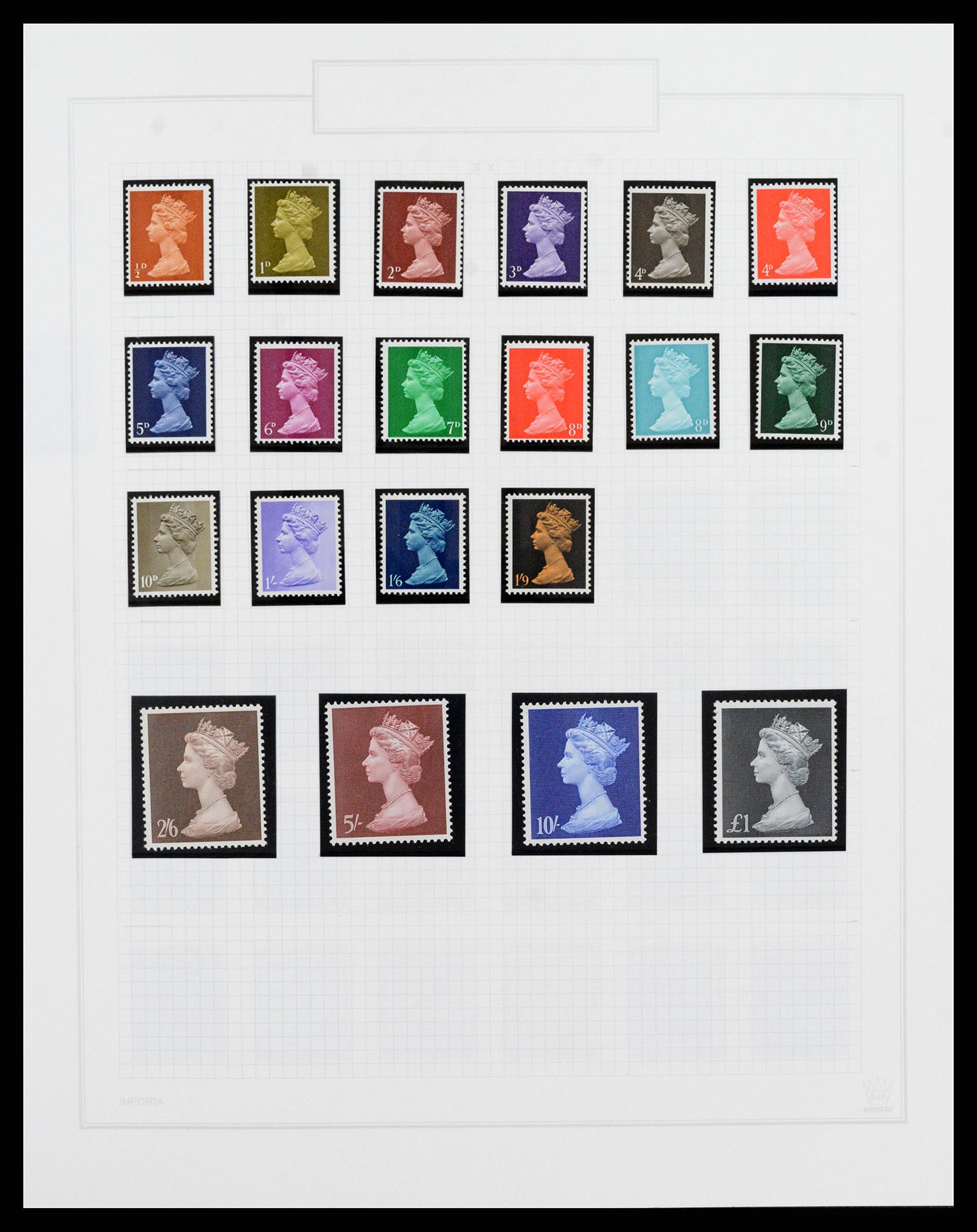 38051 017 - Postzegelverzameling 38051 Engeland 1924-1992.