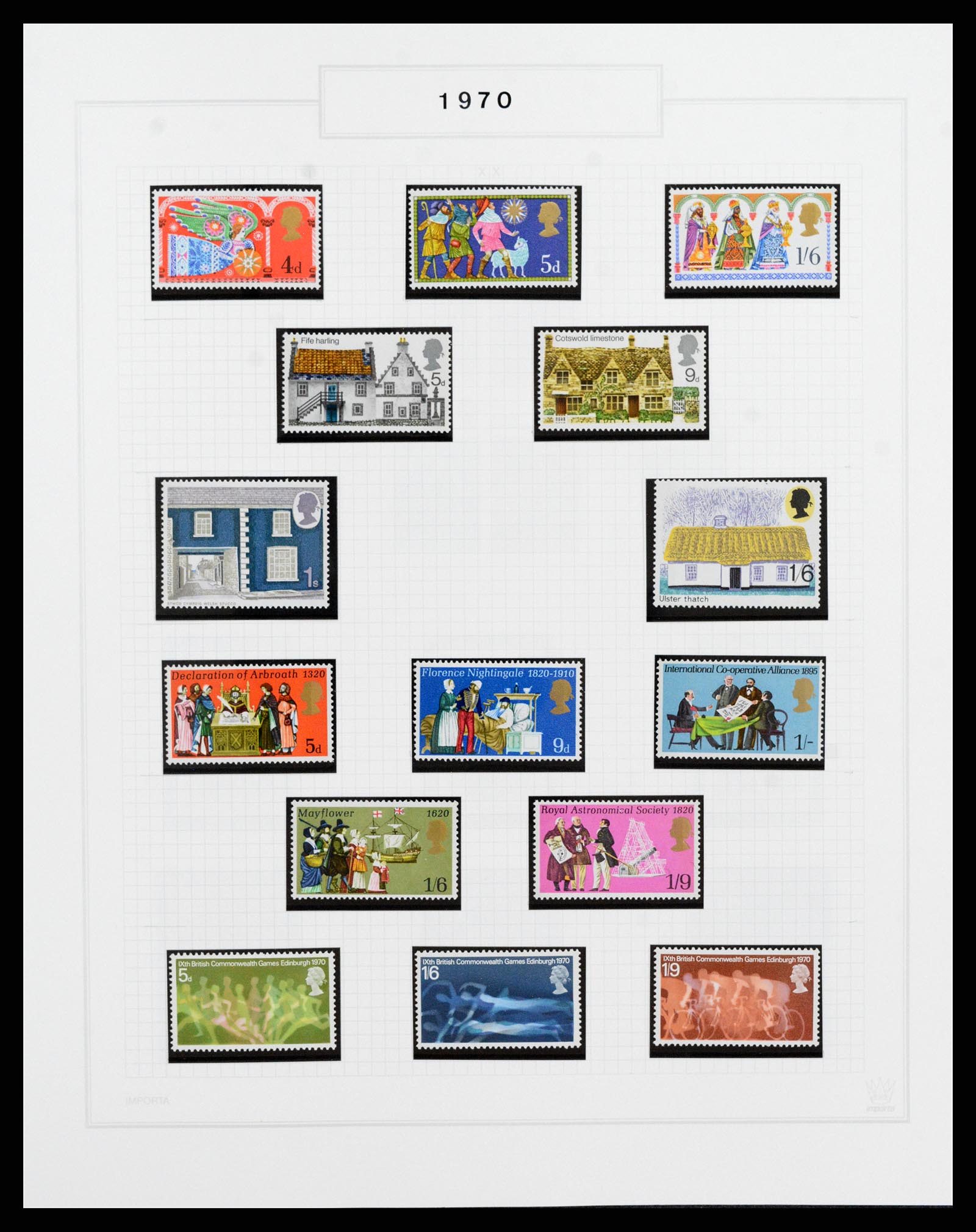 38051 024 - Postzegelverzameling 38051 Engeland 1924-1992.