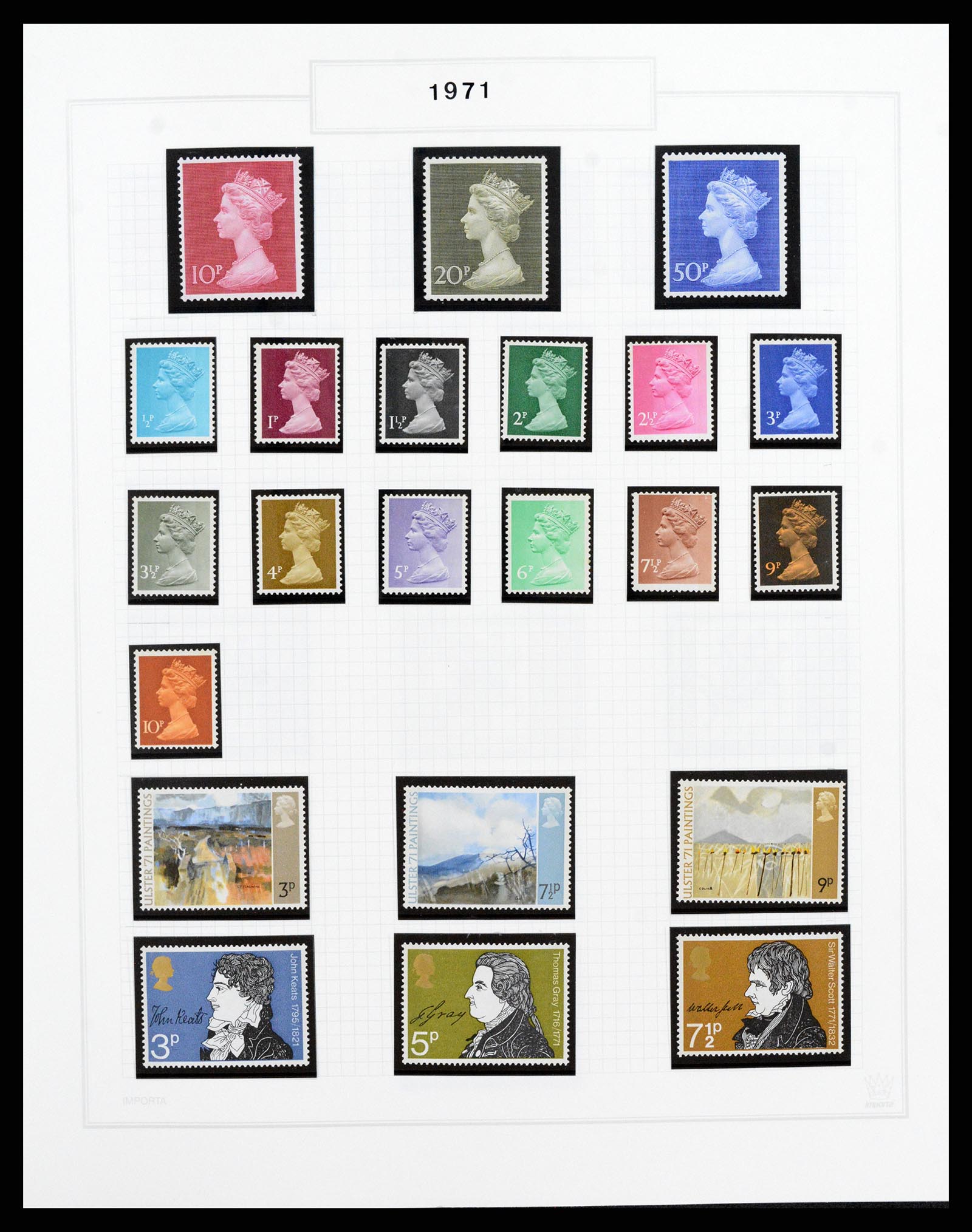 38051 026 - Postzegelverzameling 38051 Engeland 1924-1992.