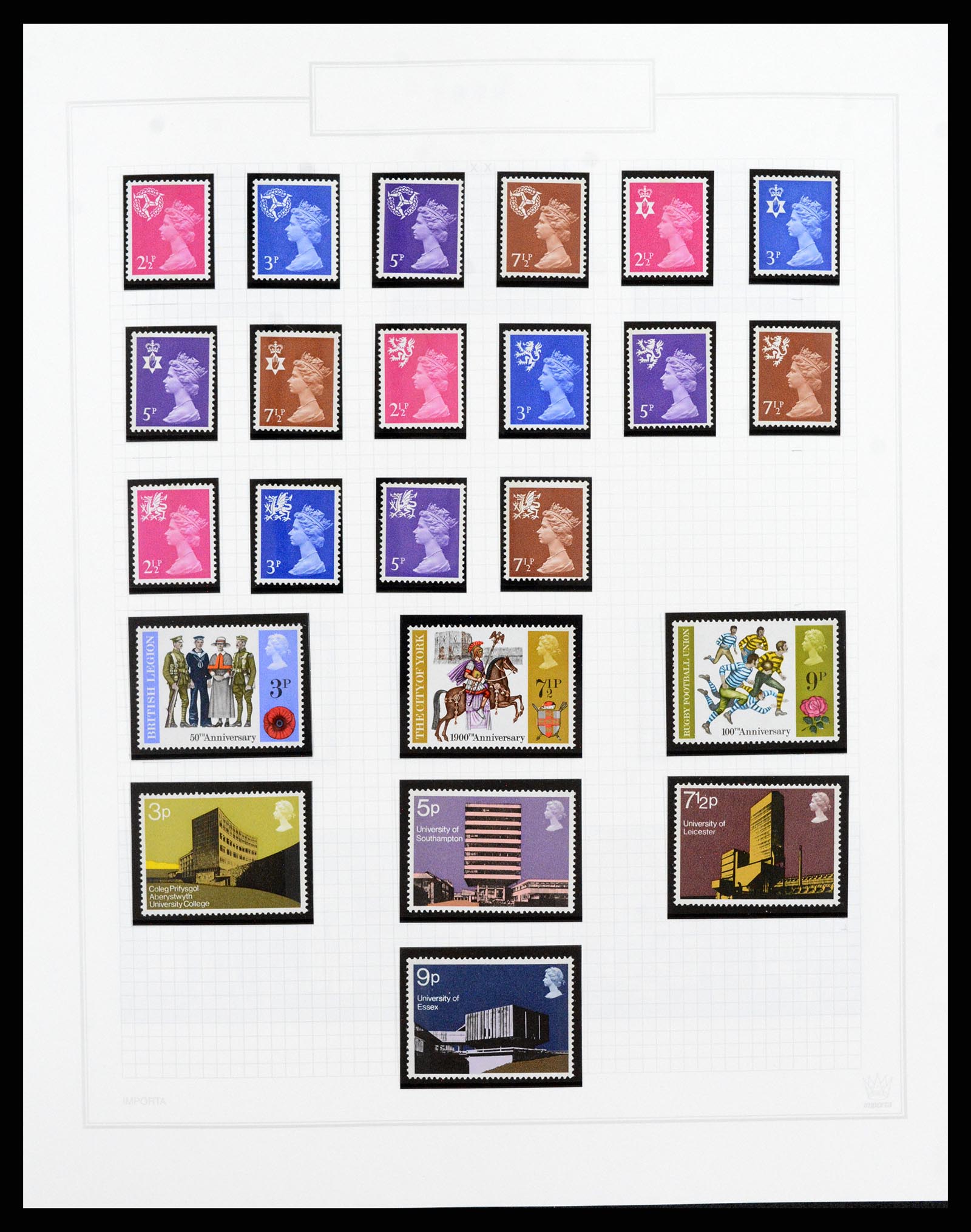 38051 027 - Postzegelverzameling 38051 Engeland 1924-1992.