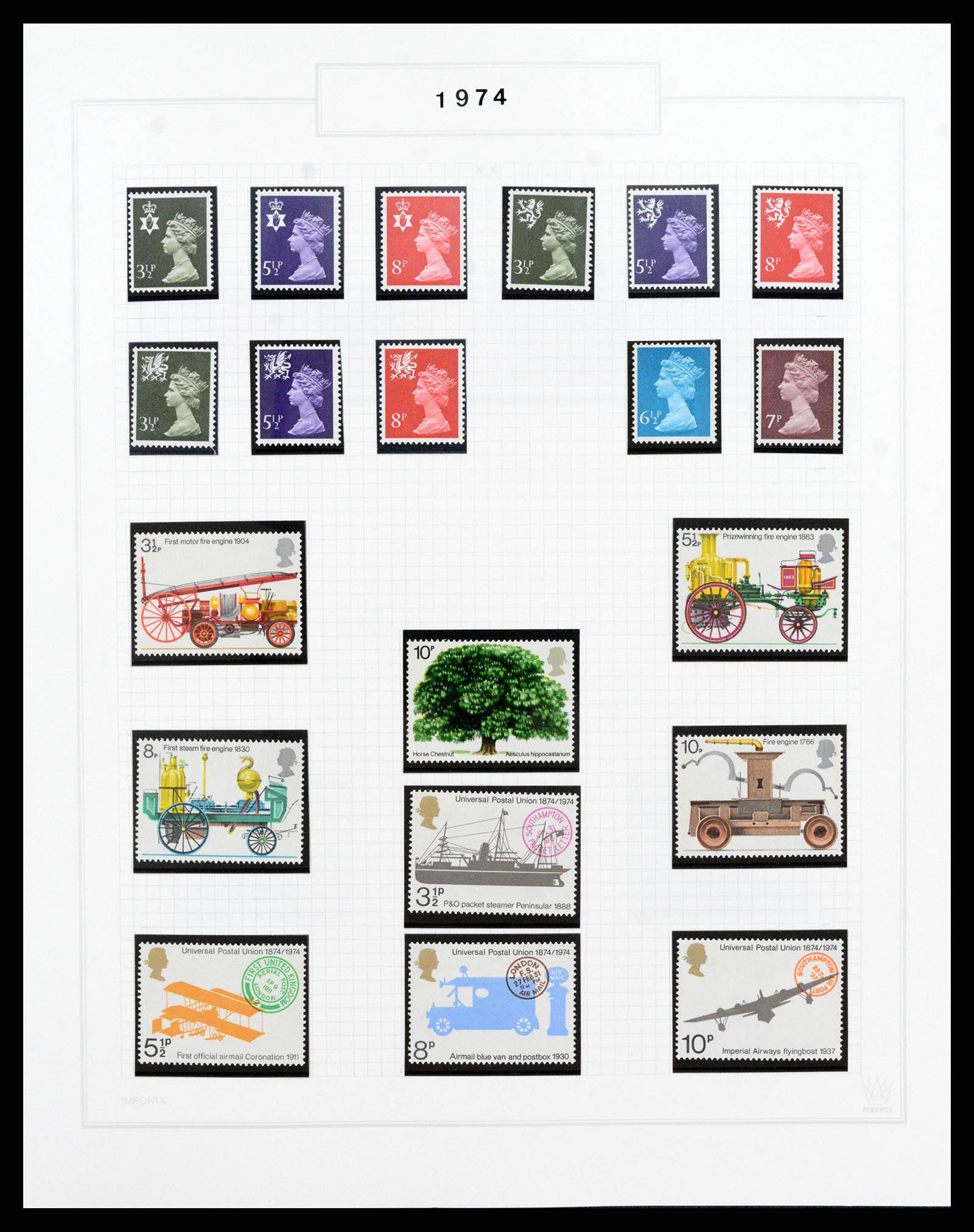 38051 032 - Postzegelverzameling 38051 Engeland 1924-1992.