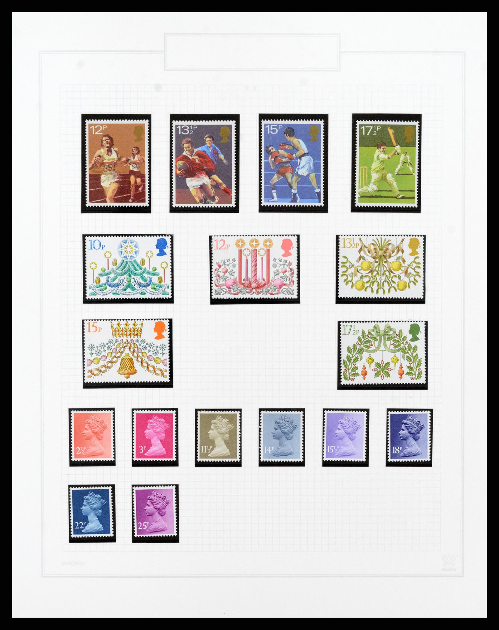 38051 048 - Postzegelverzameling 38051 Engeland 1924-1992.