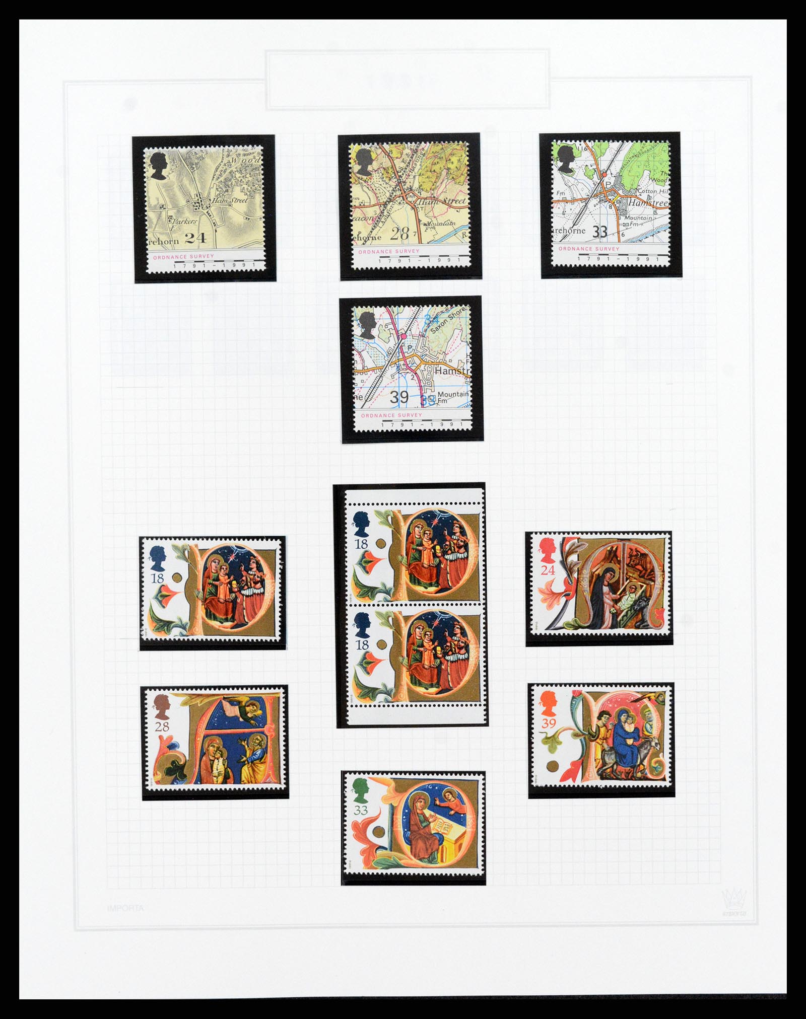 38051 081 - Postzegelverzameling 38051 Engeland 1924-1992.