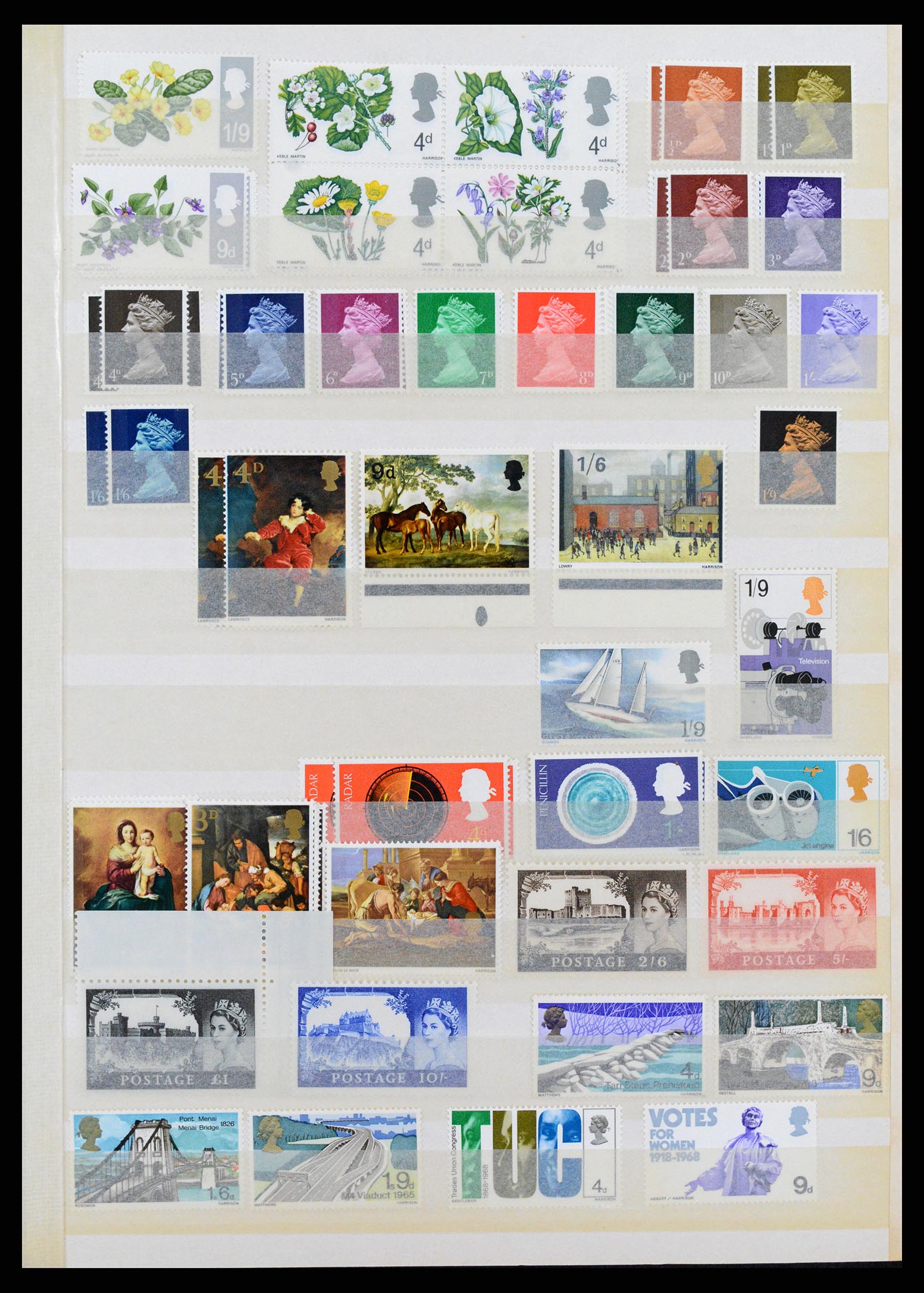 38052 0007 - Postzegelverzameling 38052 Engeland postfris 1924-1993.