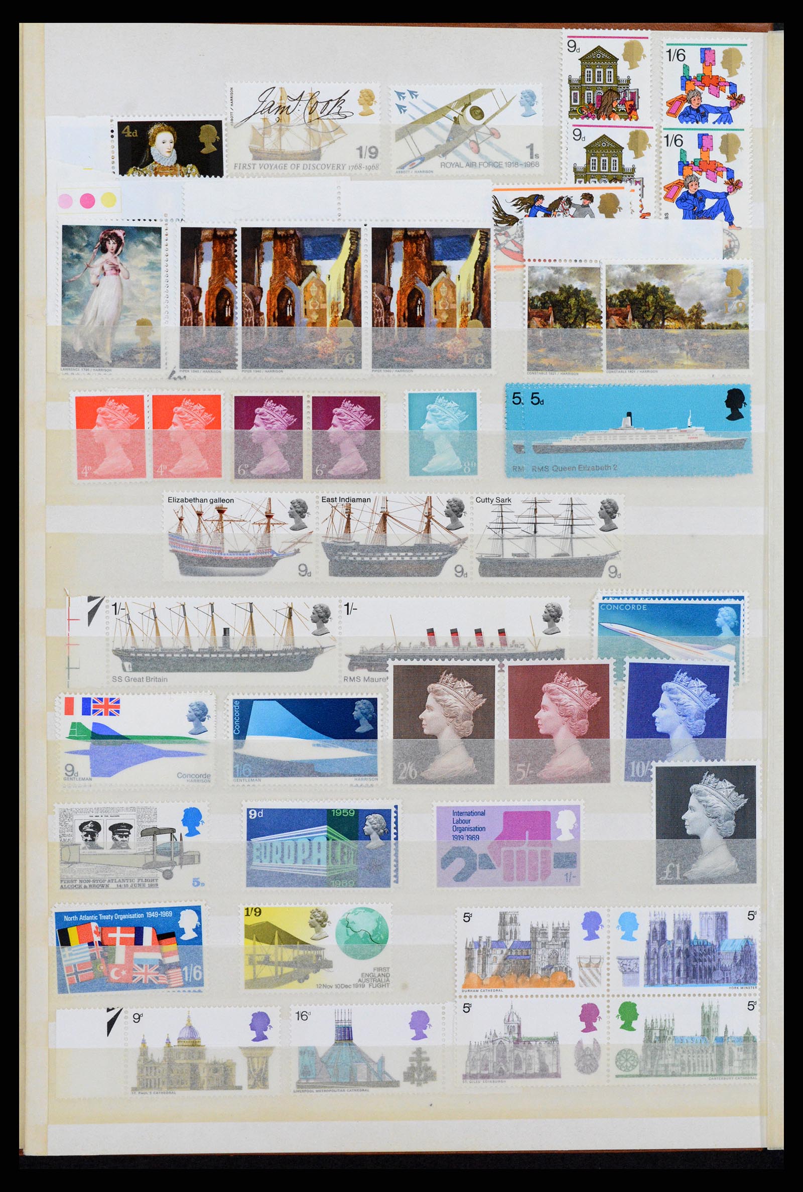 38052 0008 - Postzegelverzameling 38052 Engeland postfris 1924-1993.