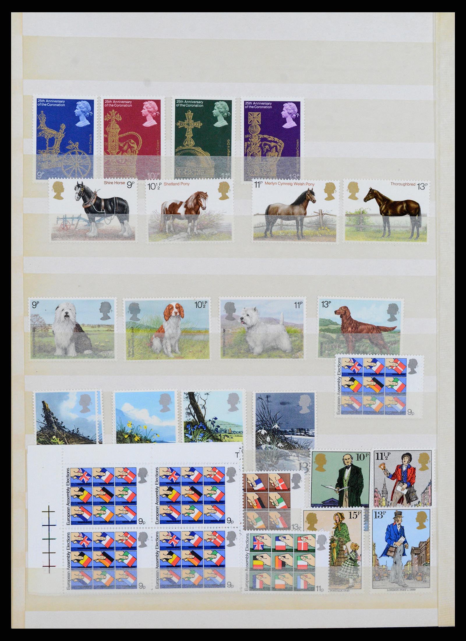 38052 0012 - Postzegelverzameling 38052 Engeland postfris 1924-1993.