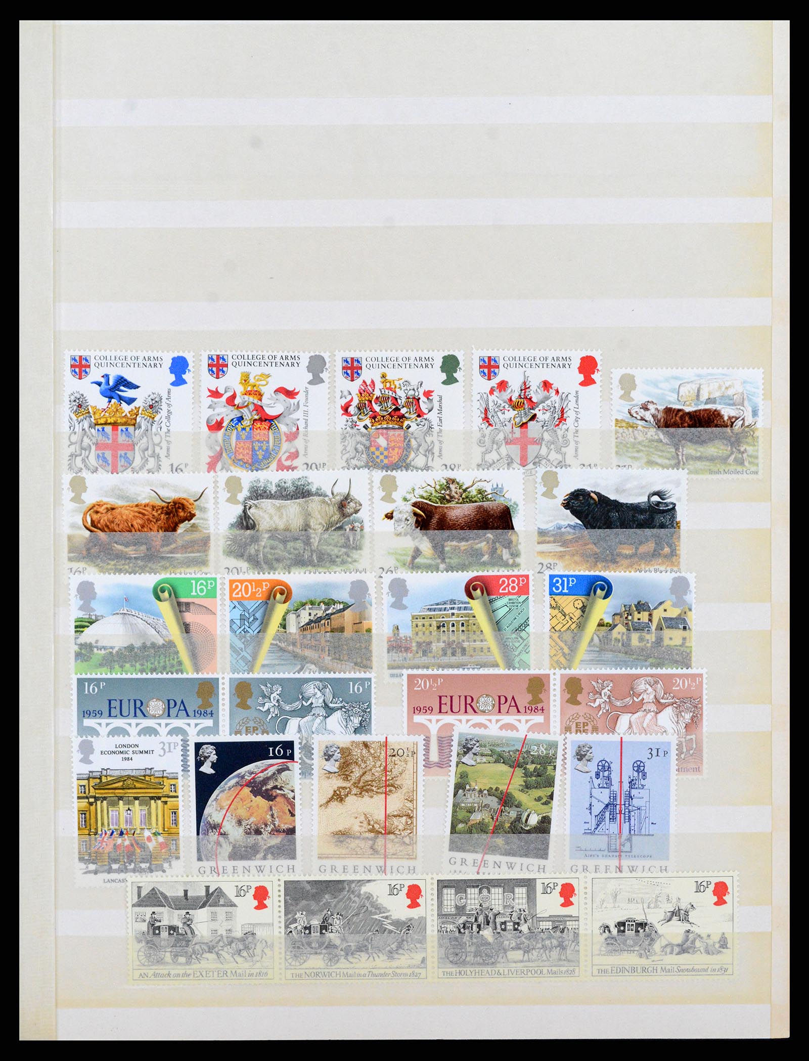 38052 0017 - Postzegelverzameling 38052 Engeland postfris 1924-1993.