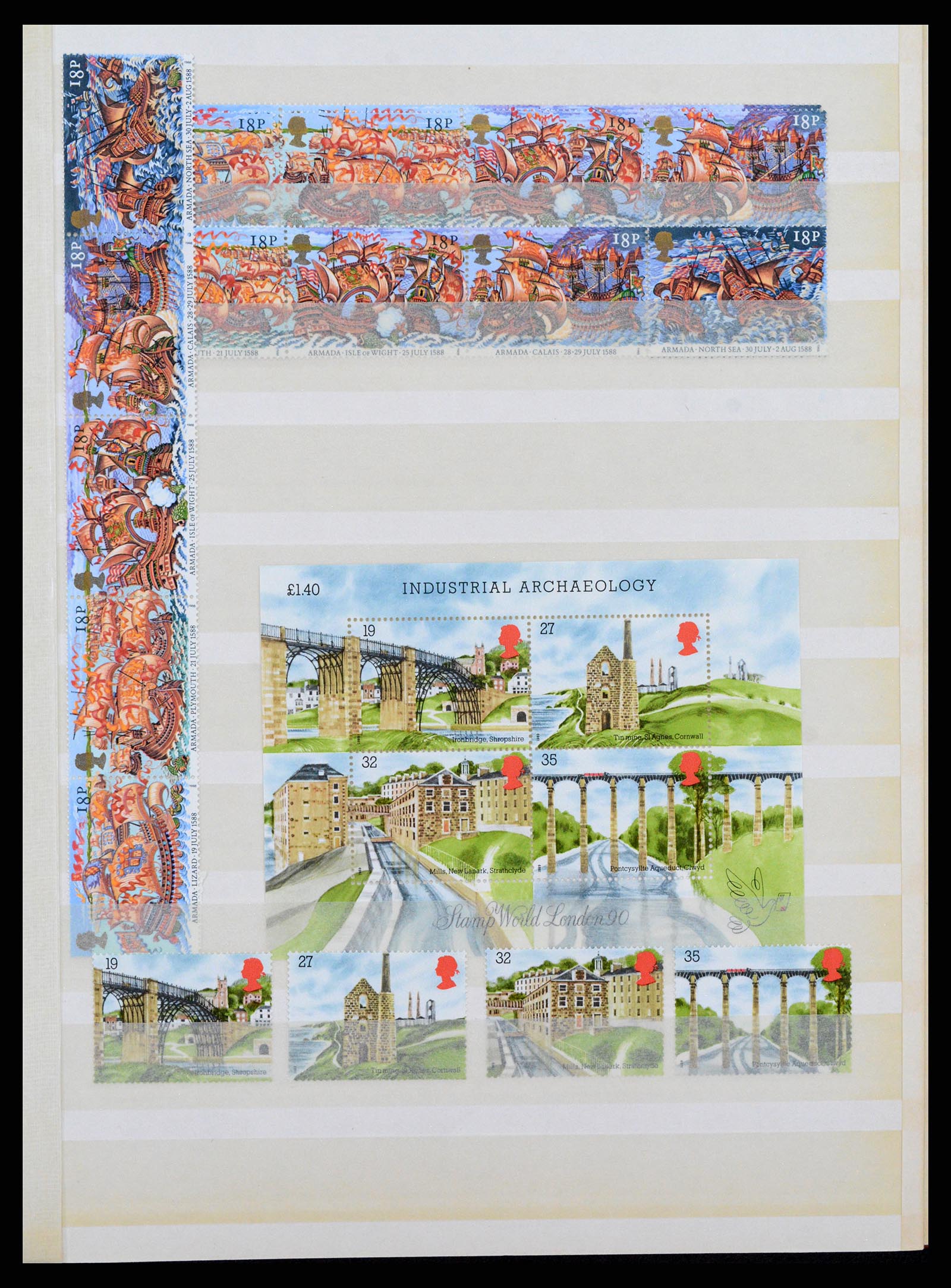 38052 0021 - Postzegelverzameling 38052 Engeland postfris 1924-1993.