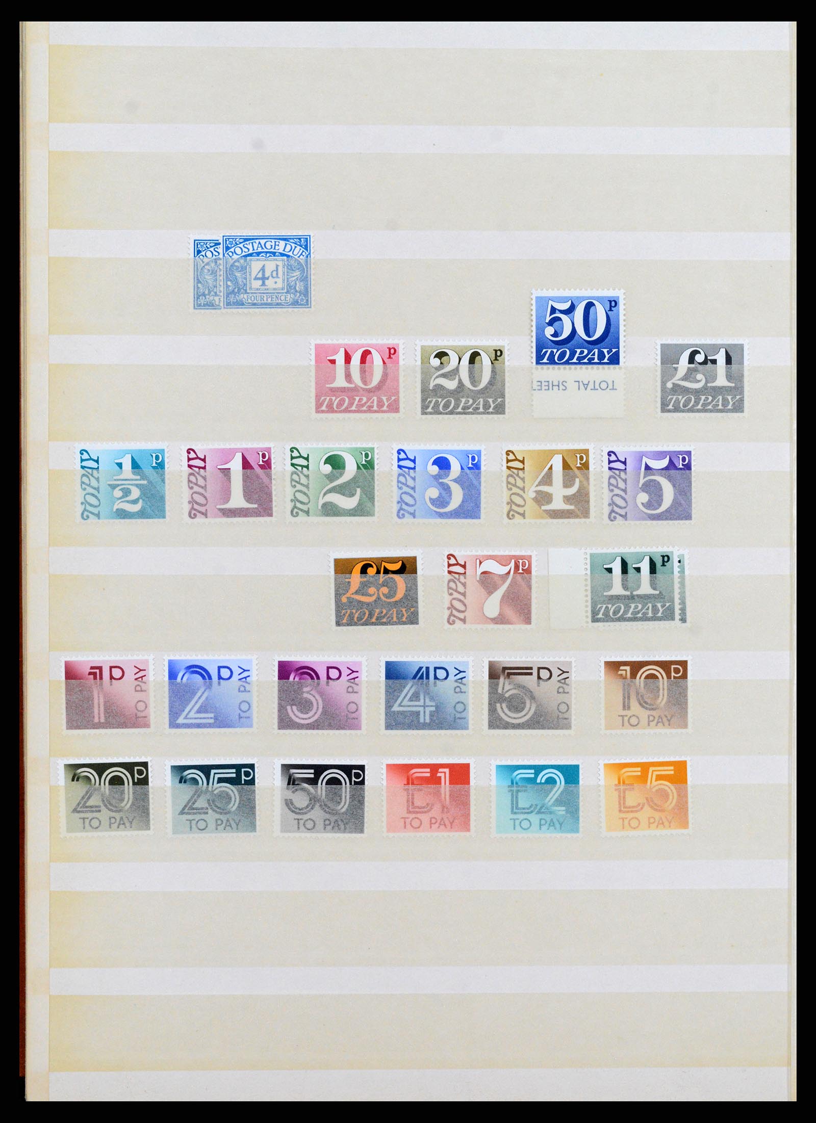 38052 0025 - Postzegelverzameling 38052 Engeland postfris 1924-1993.