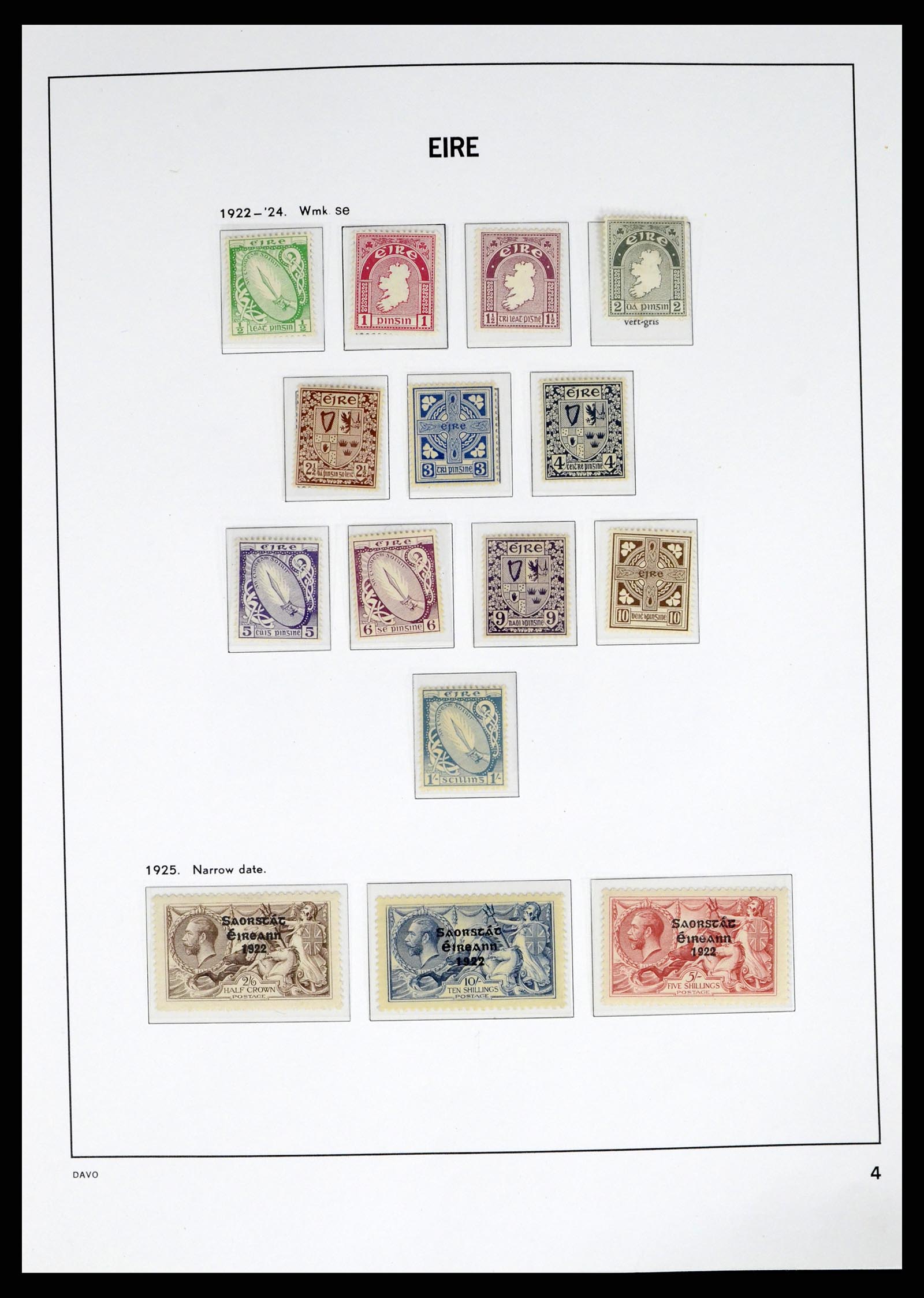 38055 0004 - Postzegelverzameling 38055 Ierland 1922-1989.
