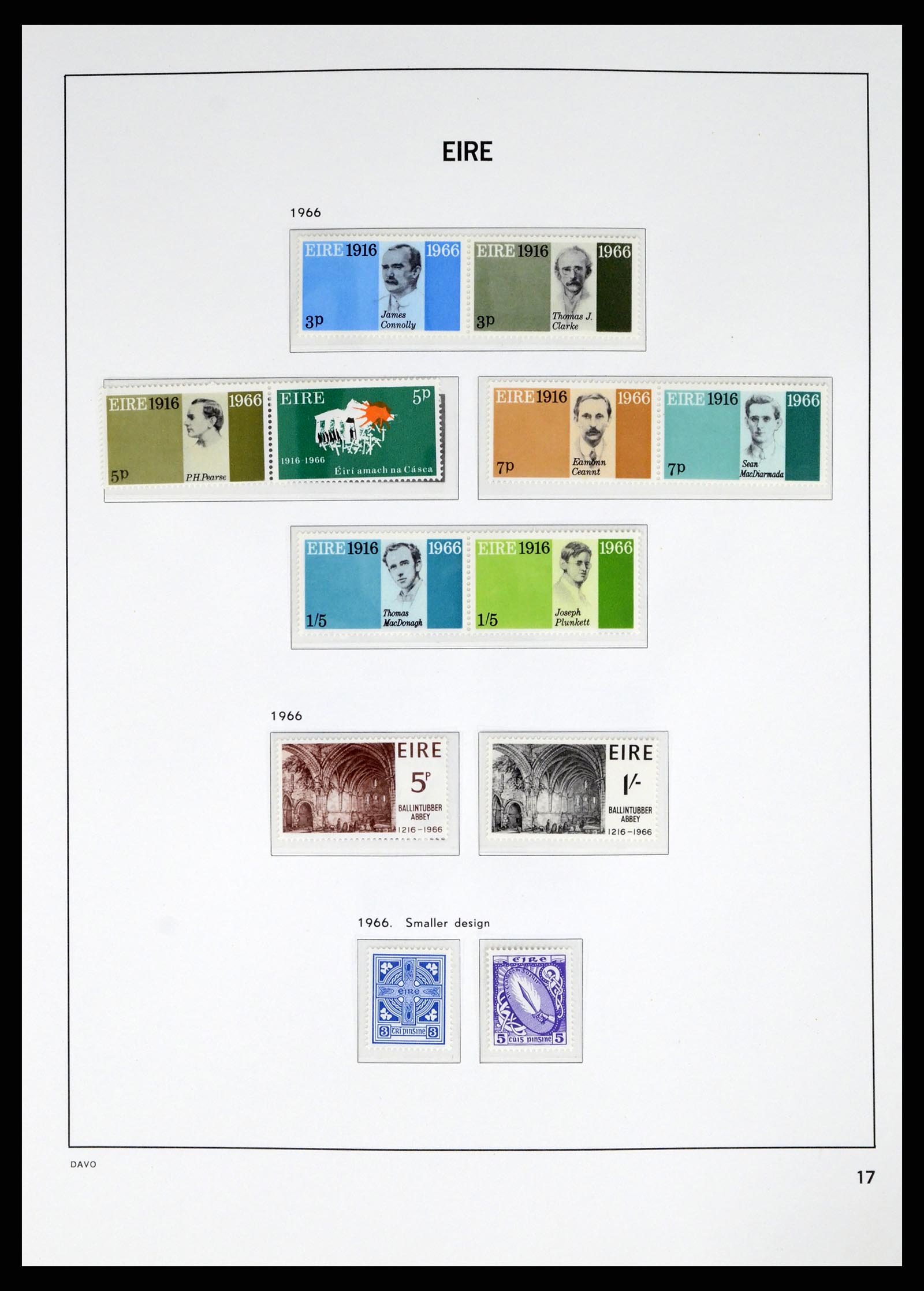38055 0017 - Postzegelverzameling 38055 Ierland 1922-1989.