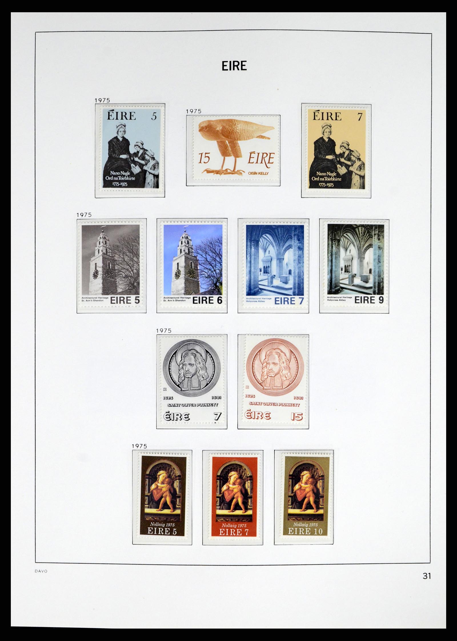 38055 0031 - Postzegelverzameling 38055 Ierland 1922-1989.