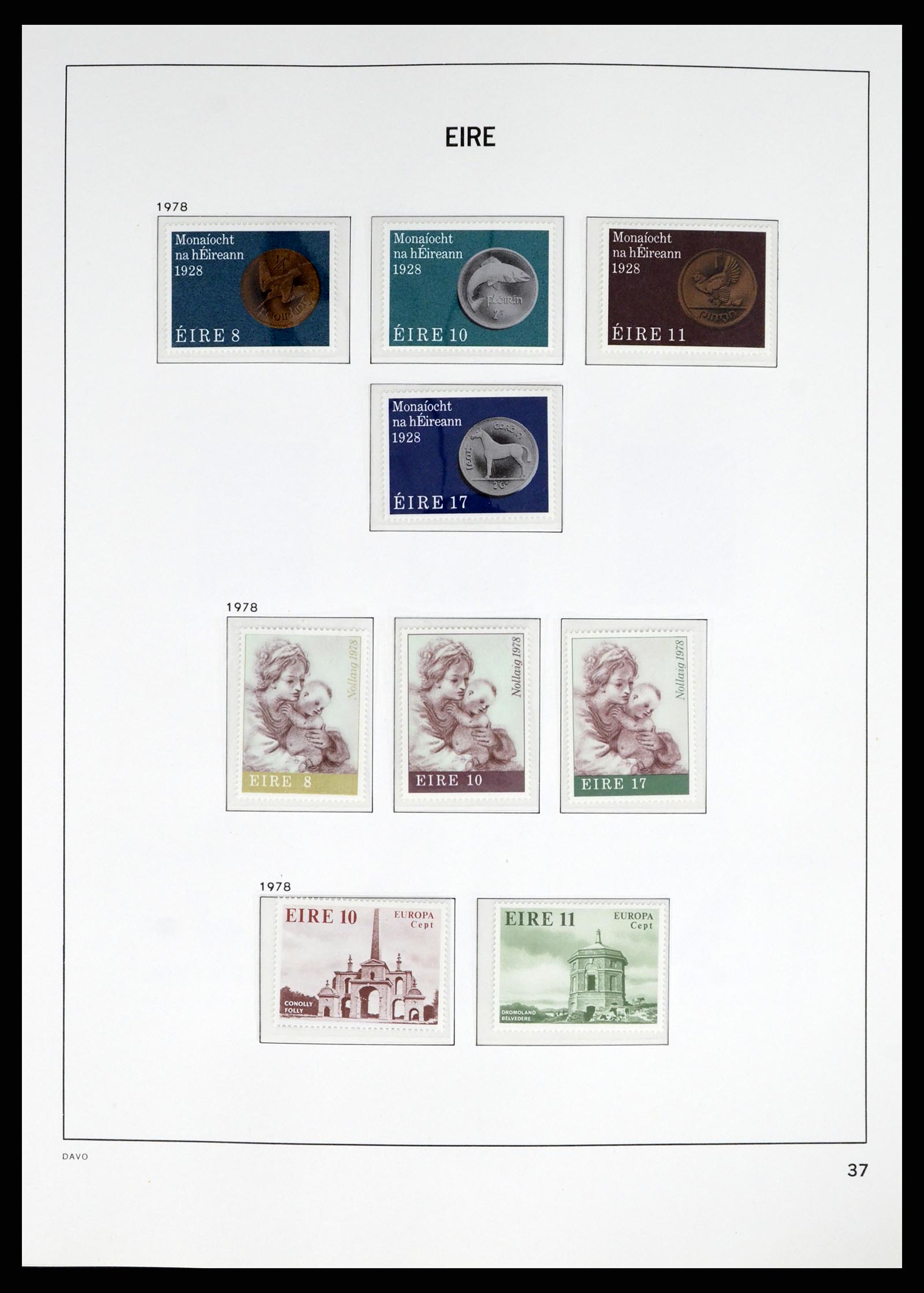 38055 0036 - Postzegelverzameling 38055 Ierland 1922-1989.