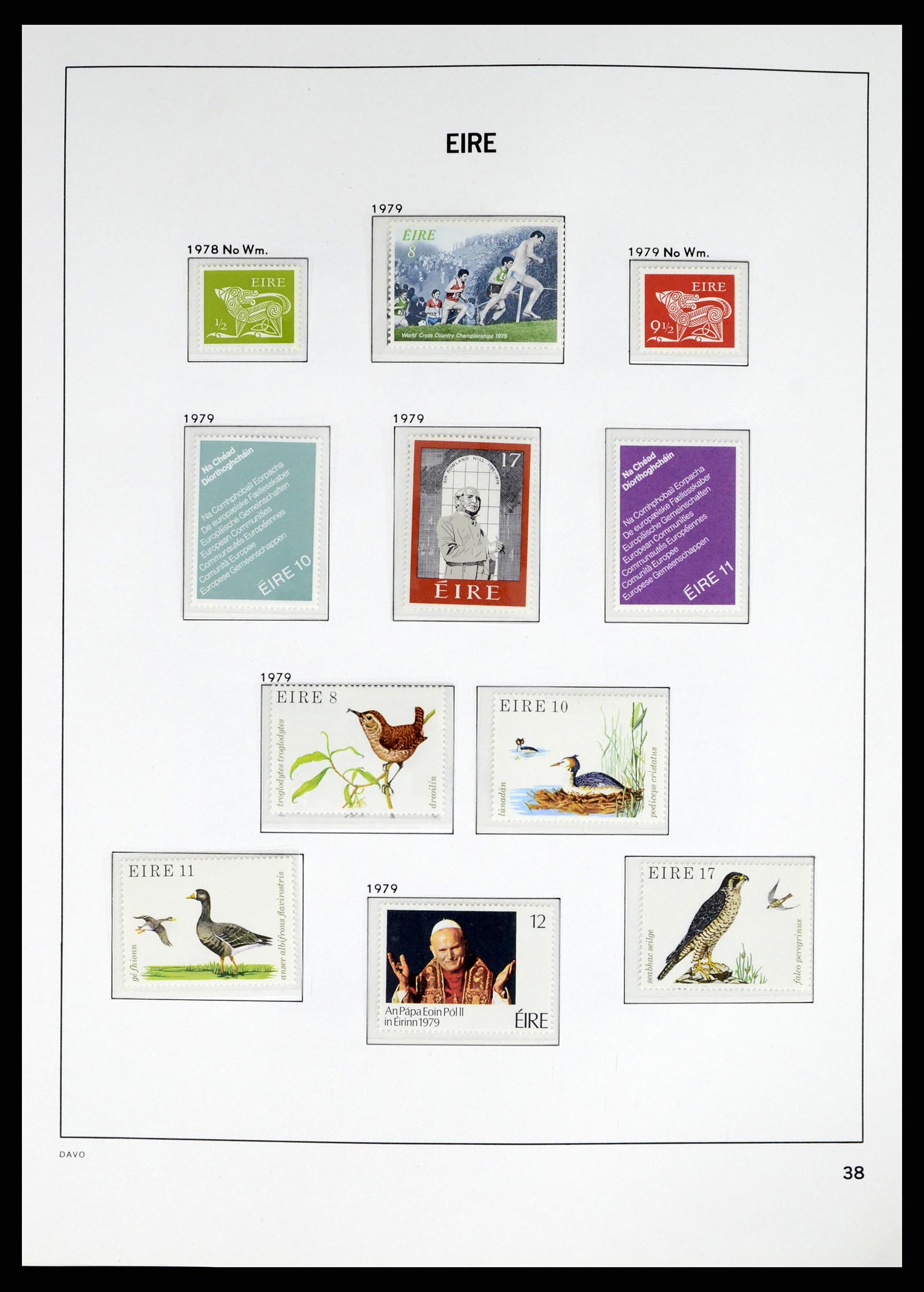 38055 0037 - Postzegelverzameling 38055 Ierland 1922-1989.