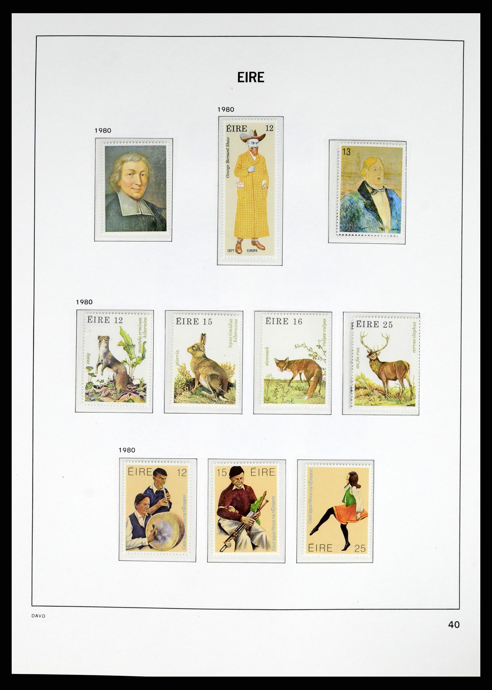38055 0039 - Postzegelverzameling 38055 Ierland 1922-1989.