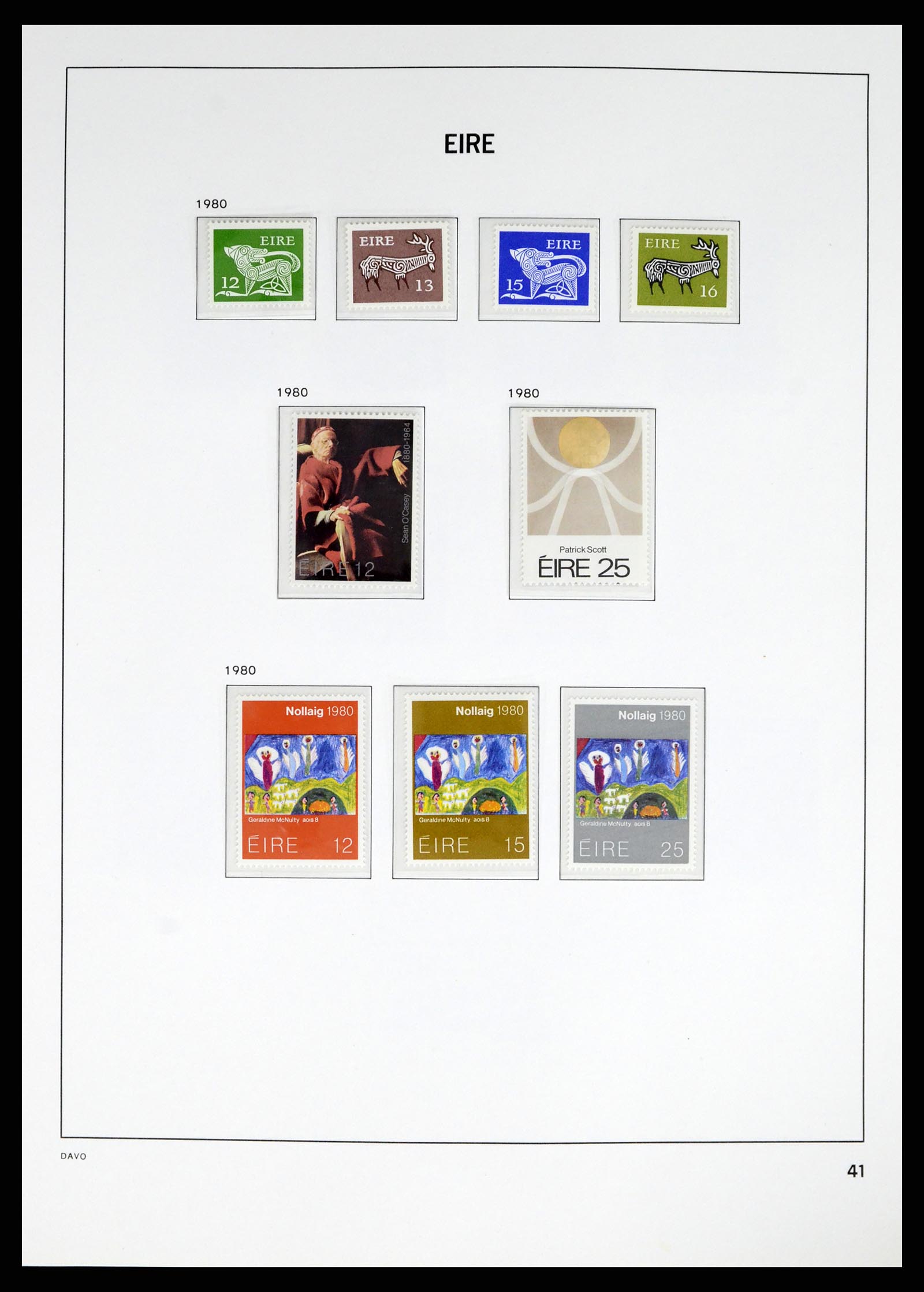 38055 0040 - Postzegelverzameling 38055 Ierland 1922-1989.