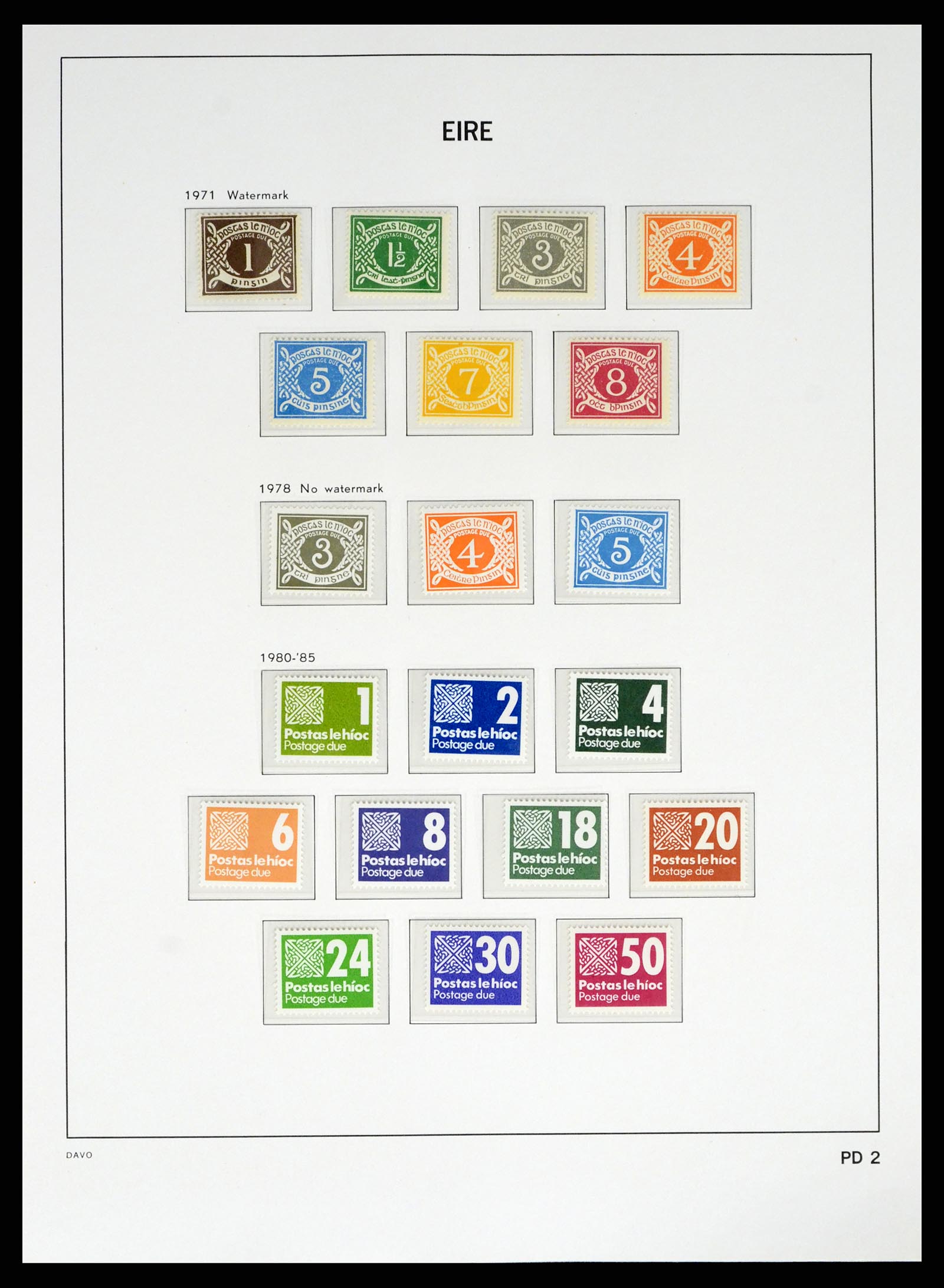 38055 0082 - Postzegelverzameling 38055 Ierland 1922-1989.