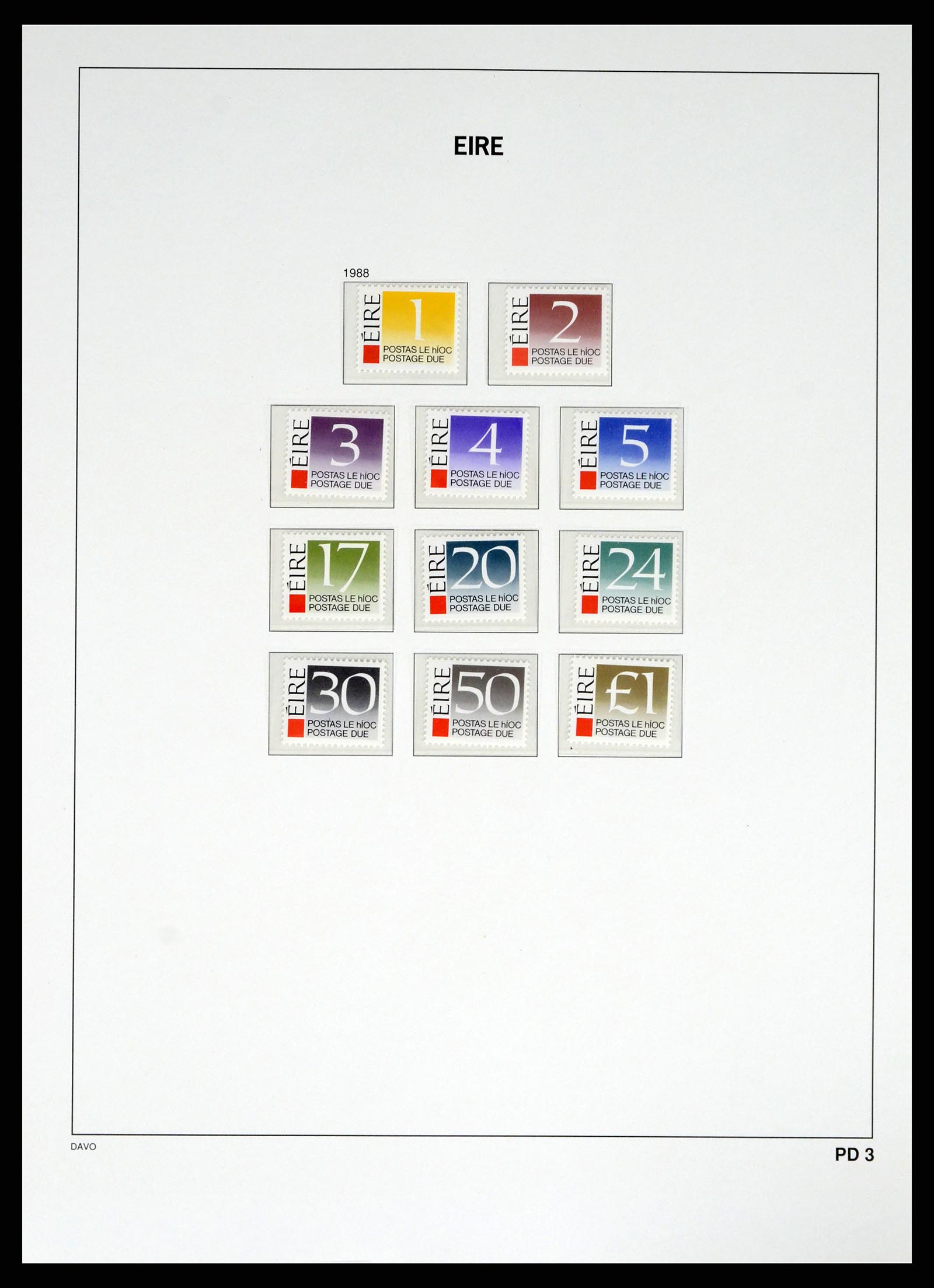 38055 0083 - Postzegelverzameling 38055 Ierland 1922-1989.