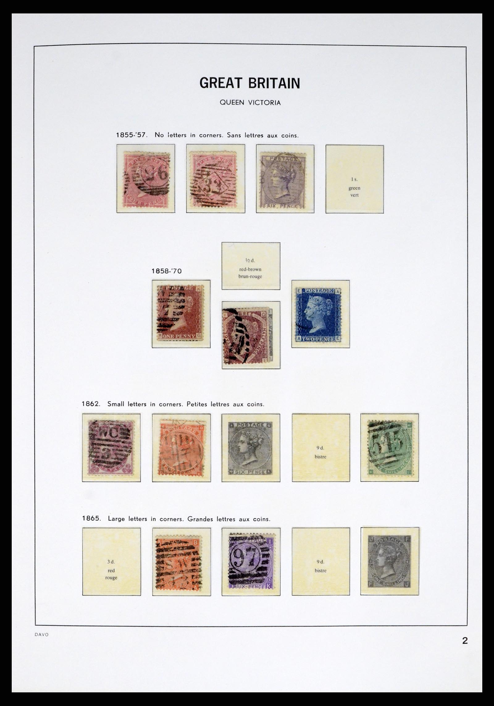 38060 0002 - Postzegelverzameling 38060 Engeland 1841-1970.