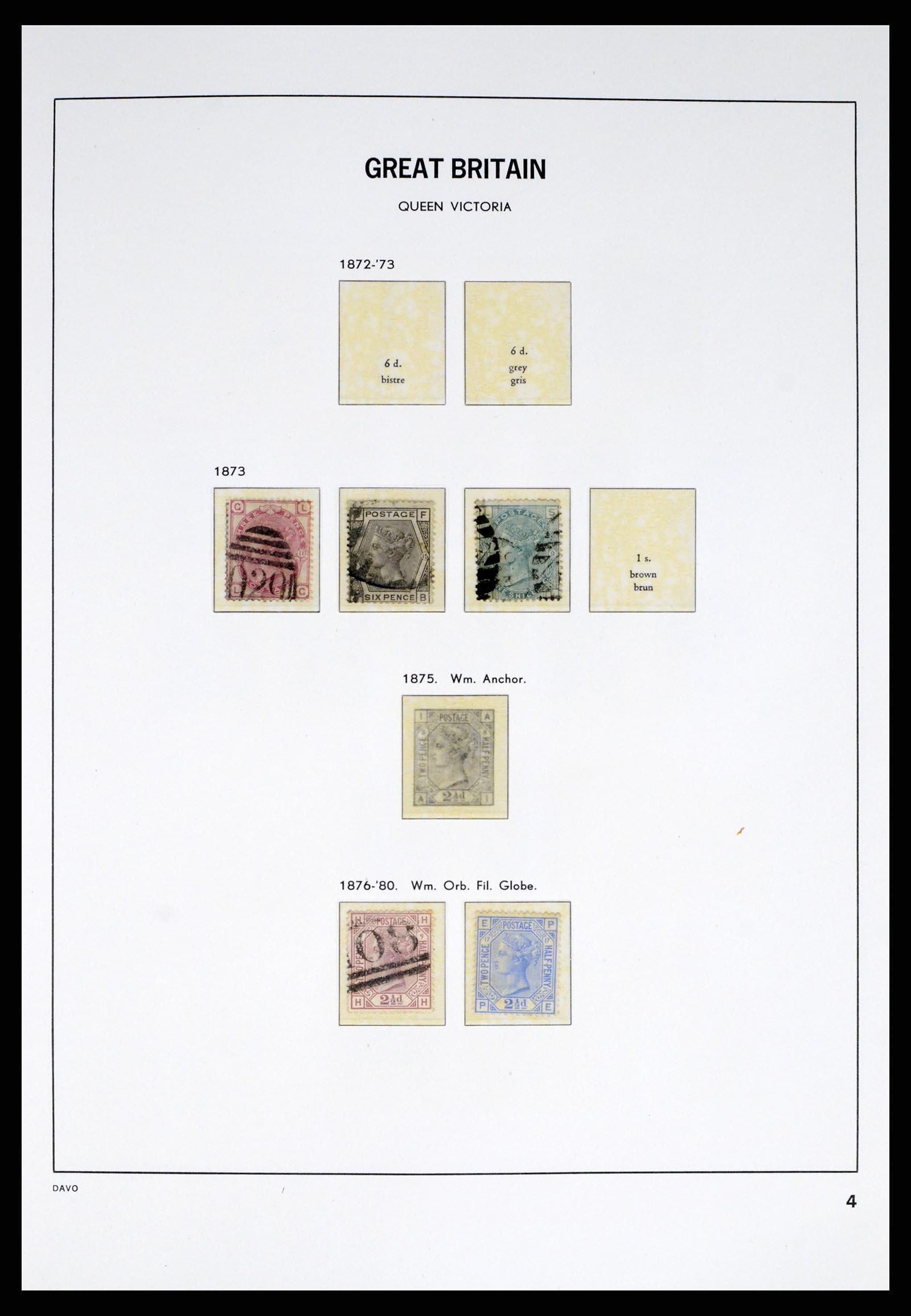 38060 0004 - Stamp collection 38060 Great Britain 1841-1970.