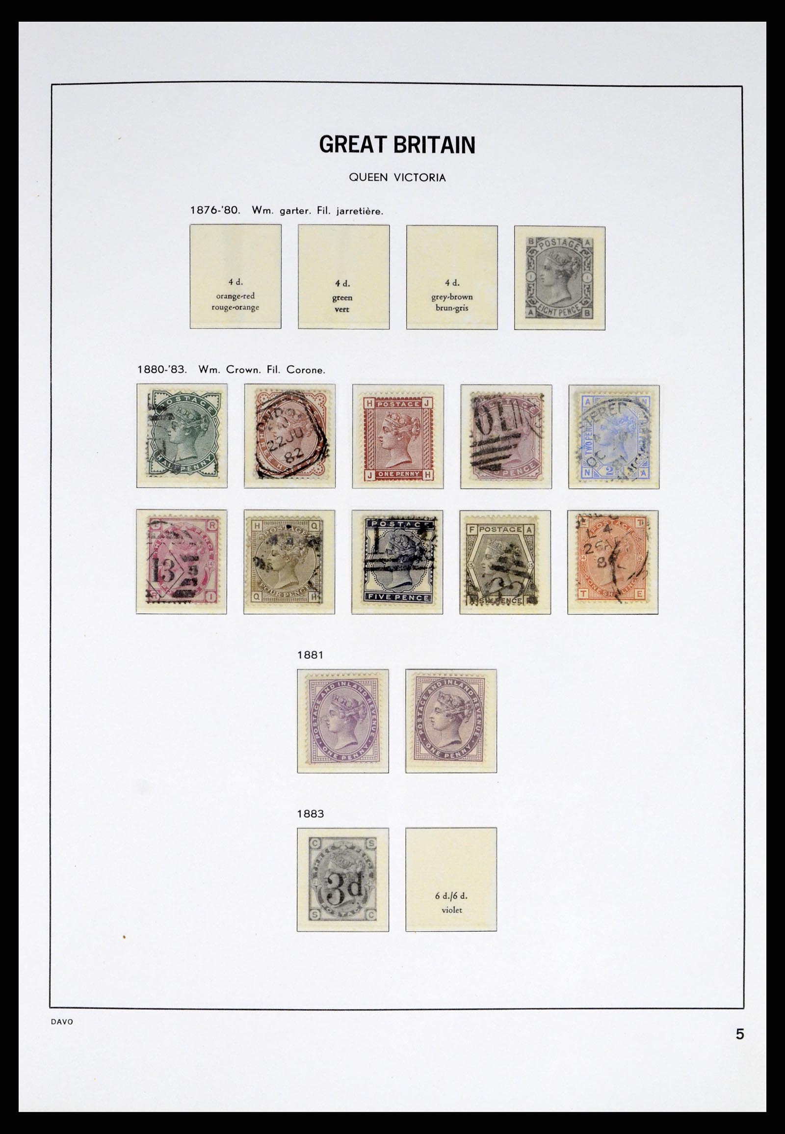 38060 0005 - Stamp collection 38060 Great Britain 1841-1970.