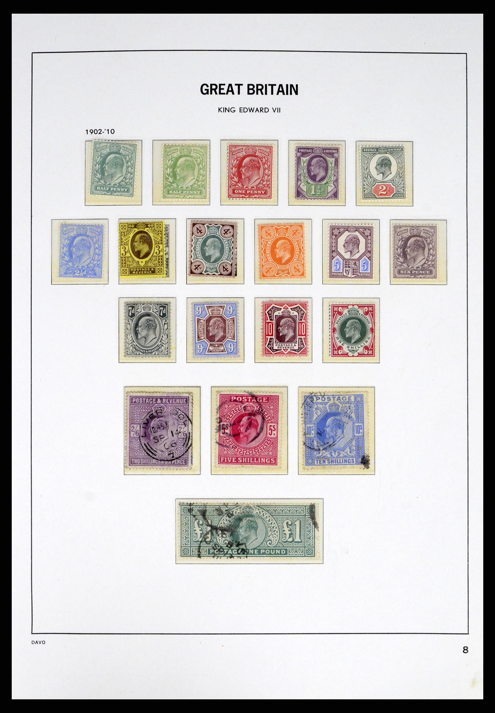 38060 0008 - Postzegelverzameling 38060 Engeland 1841-1970.