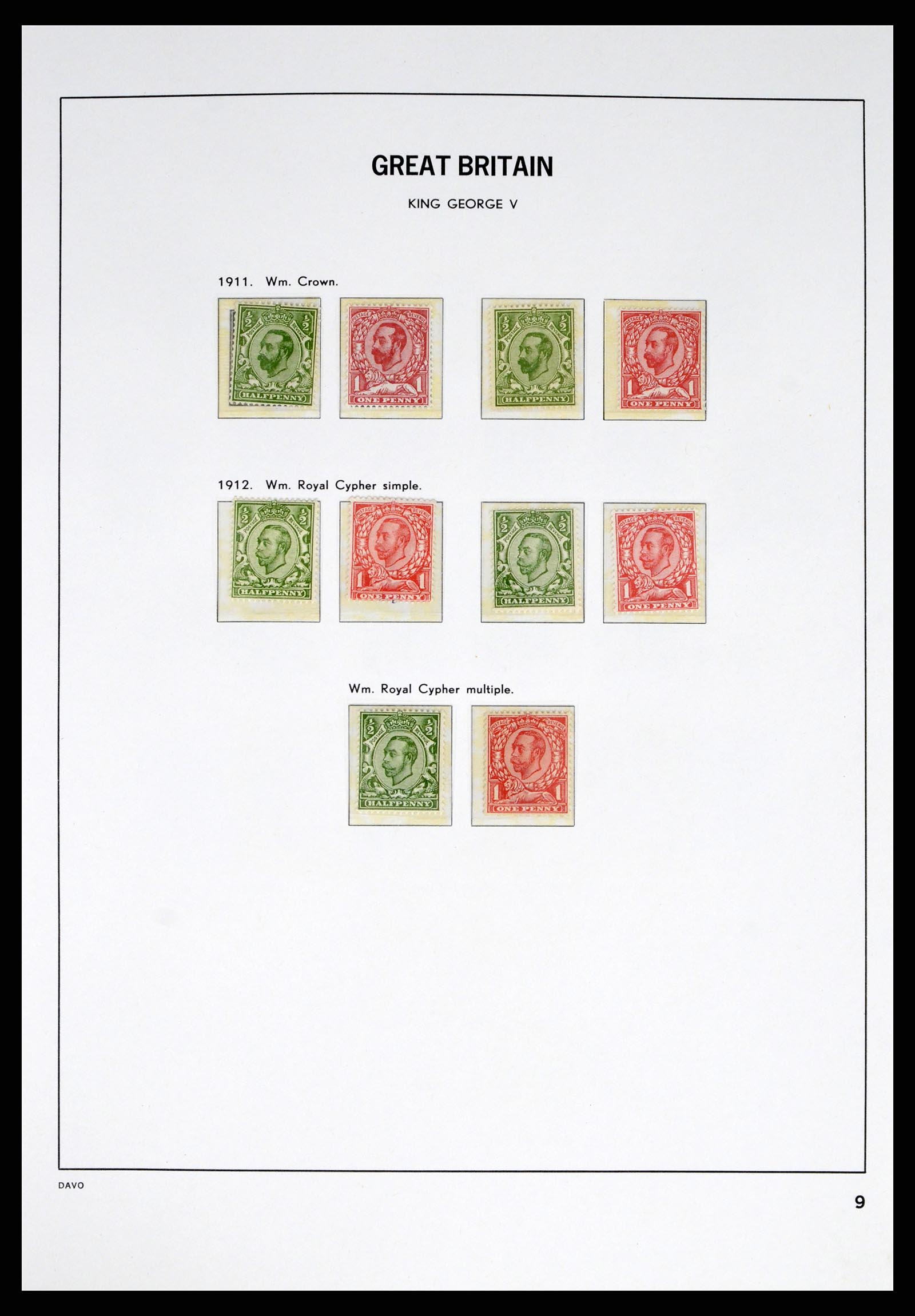 38060 0009 - Stamp collection 38060 Great Britain 1841-1970.