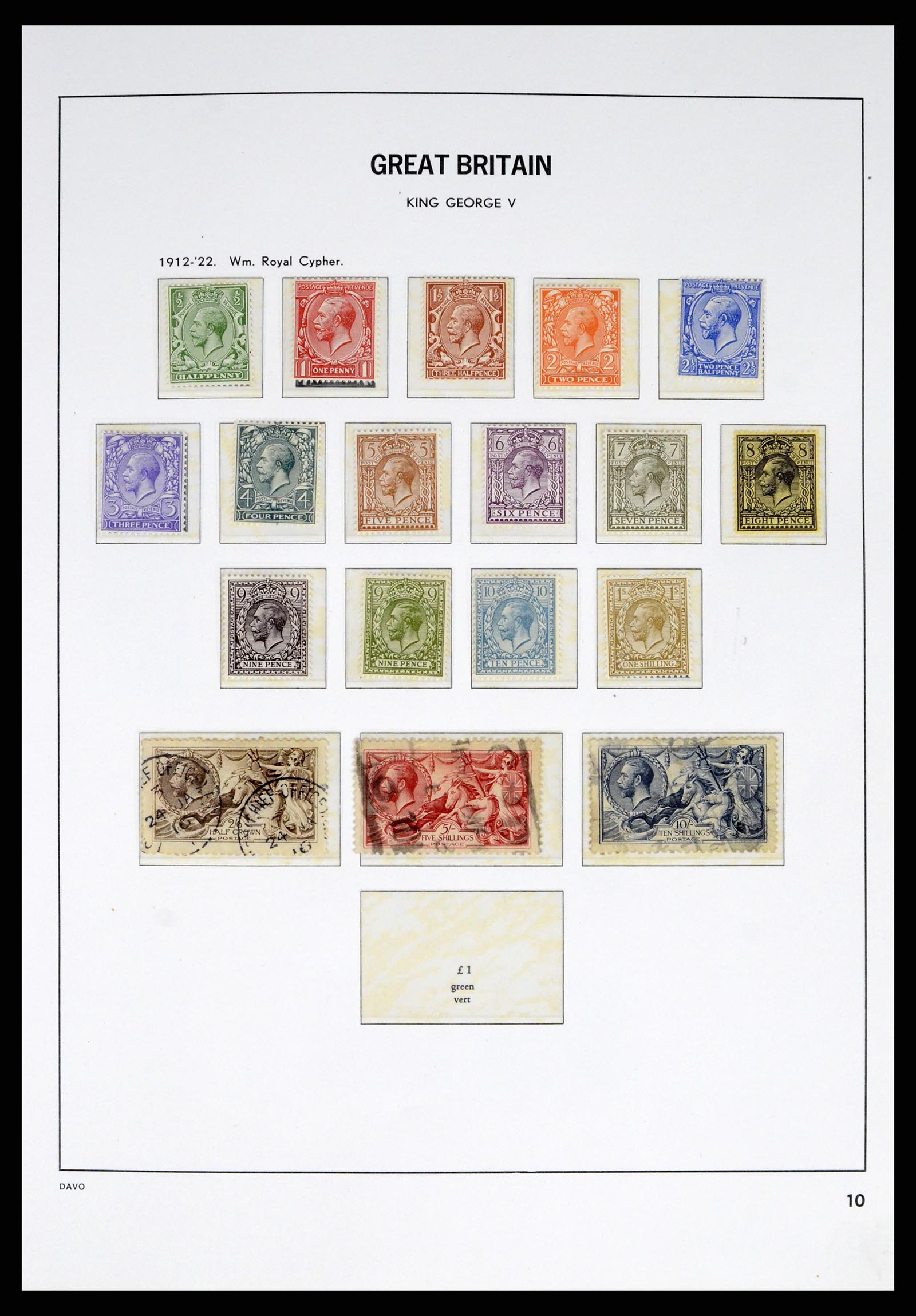 38060 0010 - Stamp collection 38060 Great Britain 1841-1970.