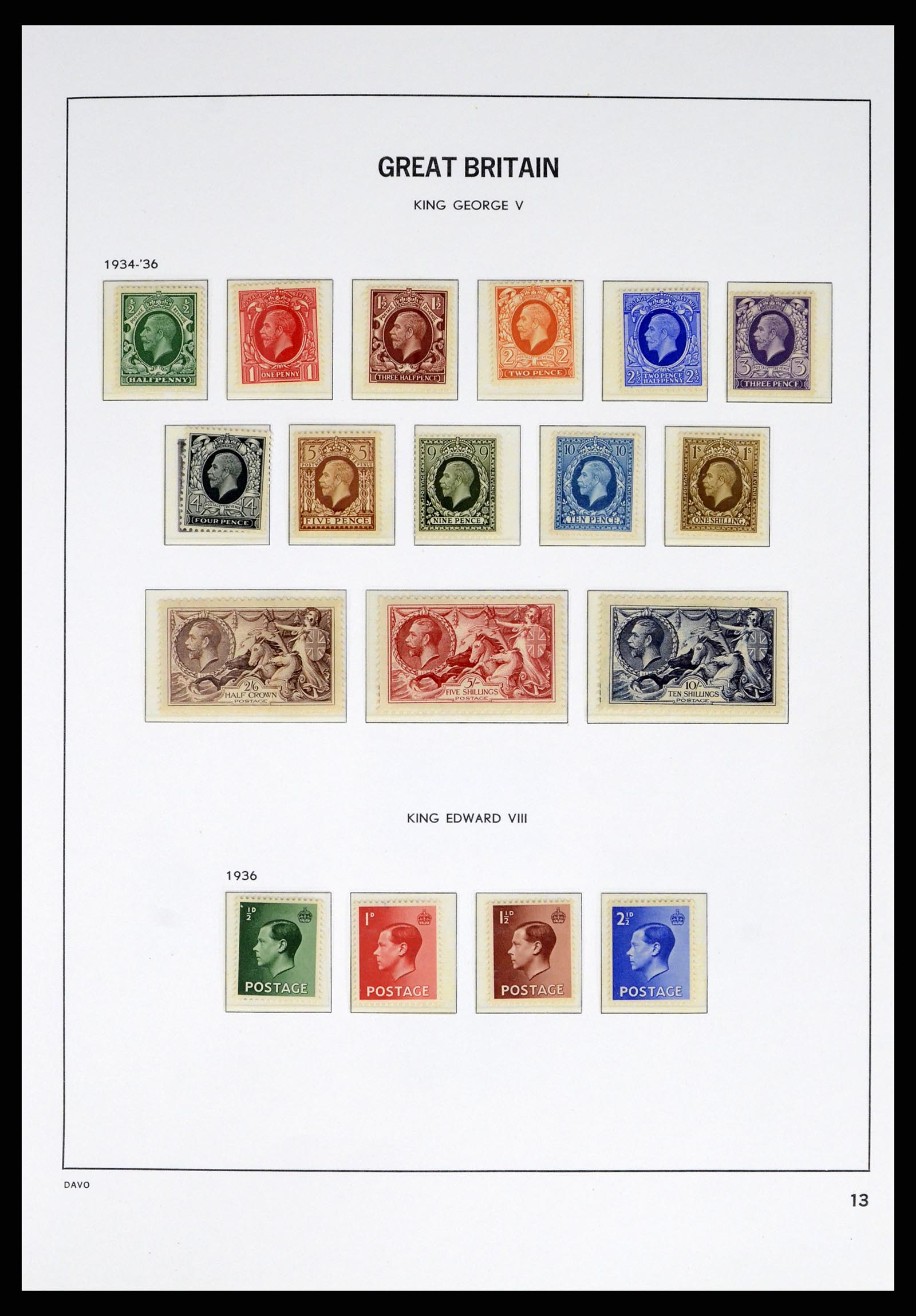 38060 0013 - Stamp collection 38060 Great Britain 1841-1970.