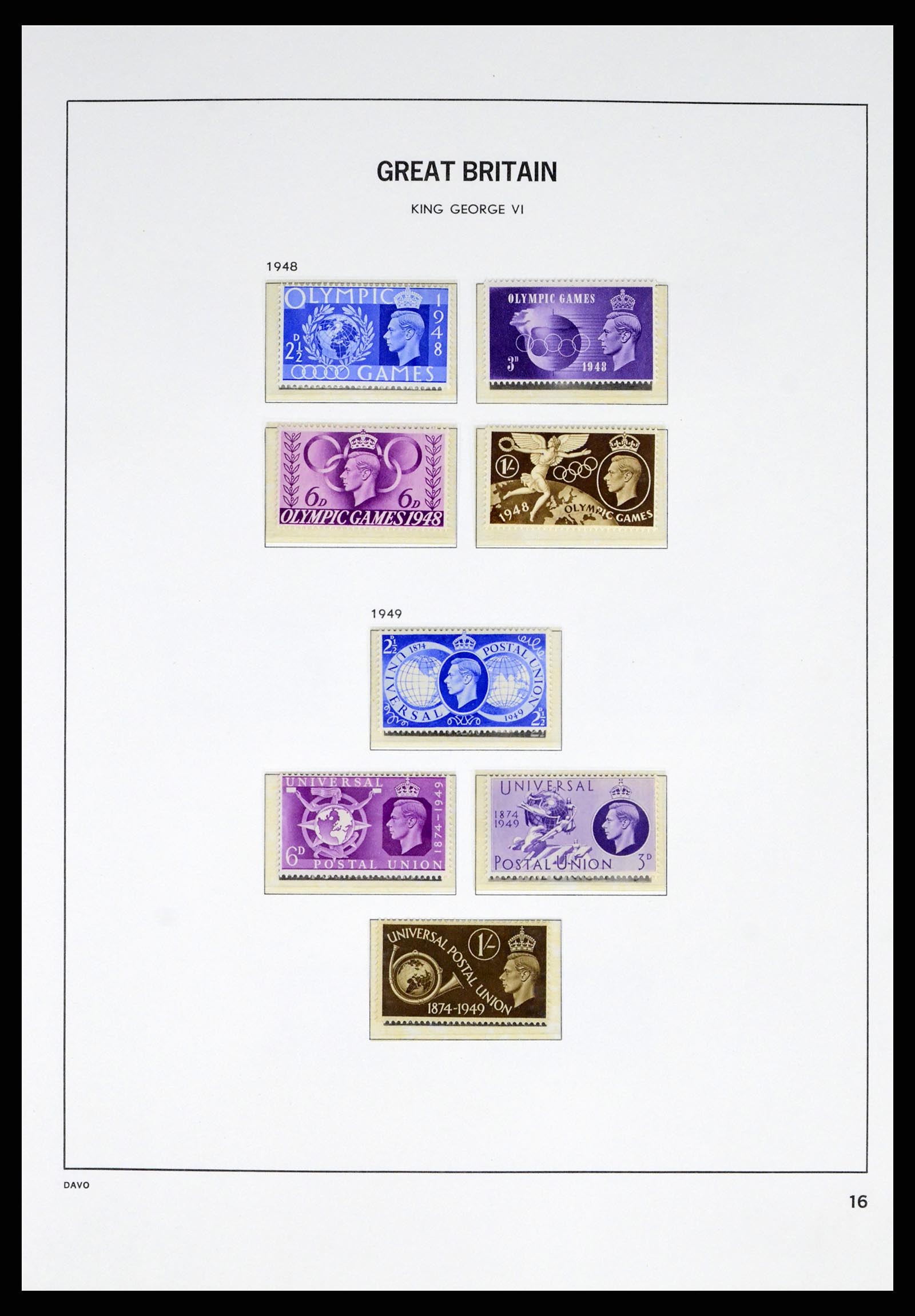 38060 0016 - Postzegelverzameling 38060 Engeland 1841-1970.