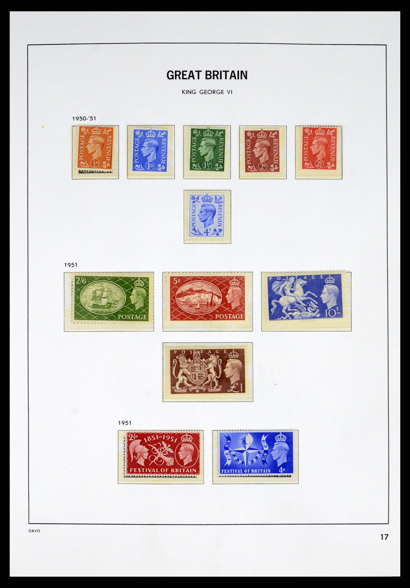 38060 0017 - Stamp collection 38060 Great Britain 1841-1970.