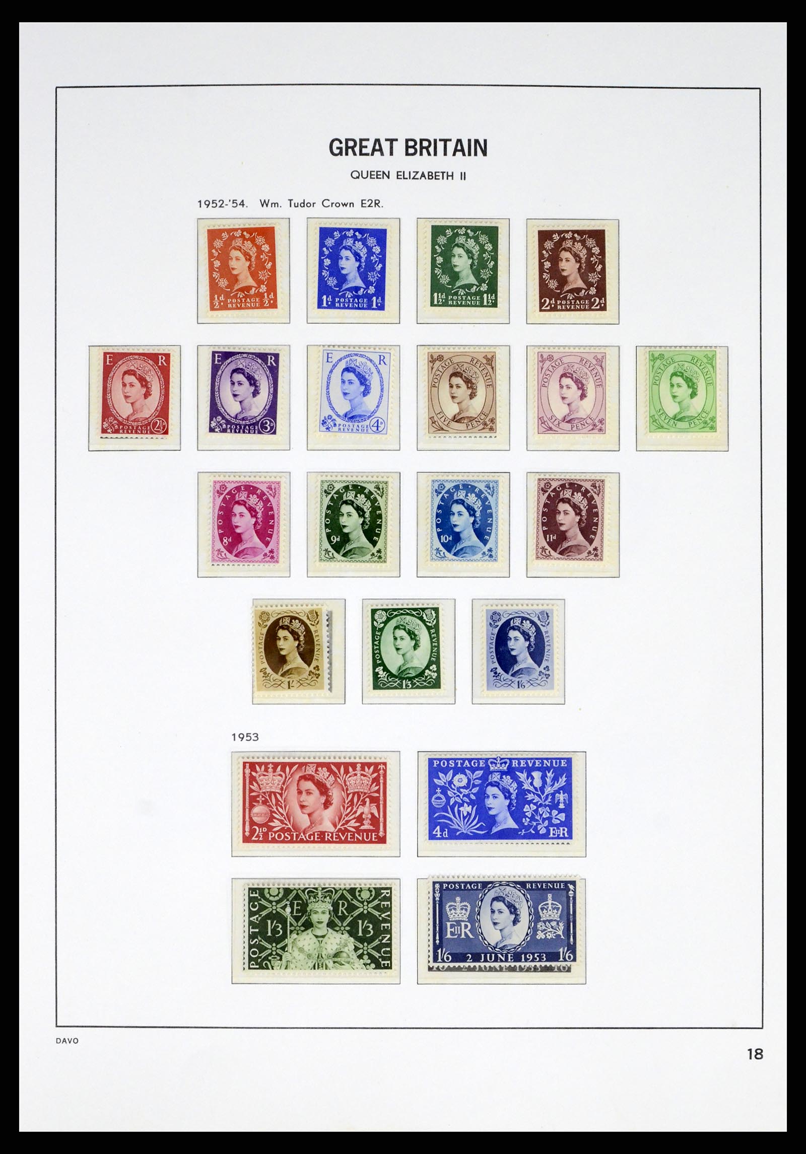 38060 0018 - Stamp collection 38060 Great Britain 1841-1970.