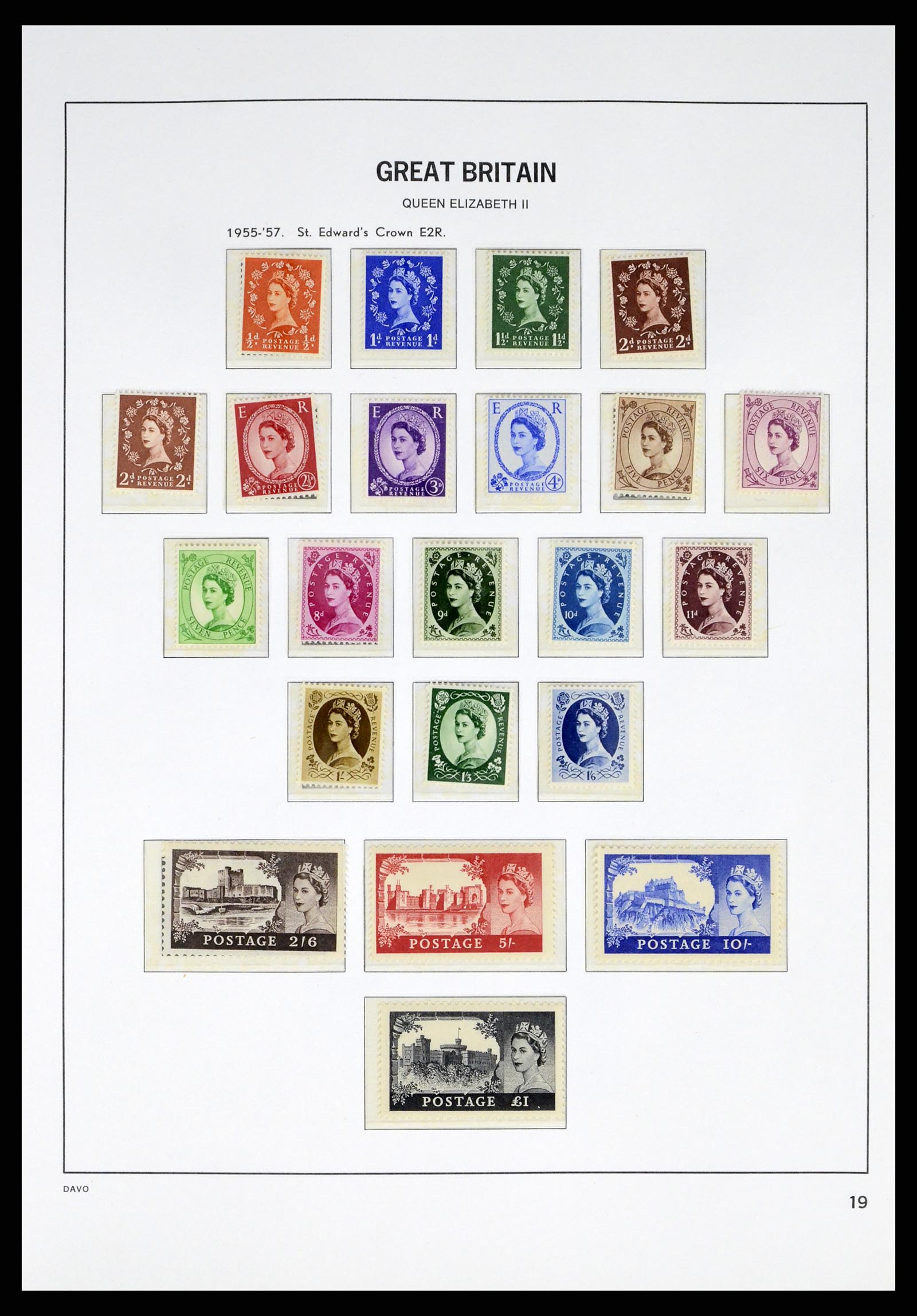 38060 0019 - Postzegelverzameling 38060 Engeland 1841-1970.