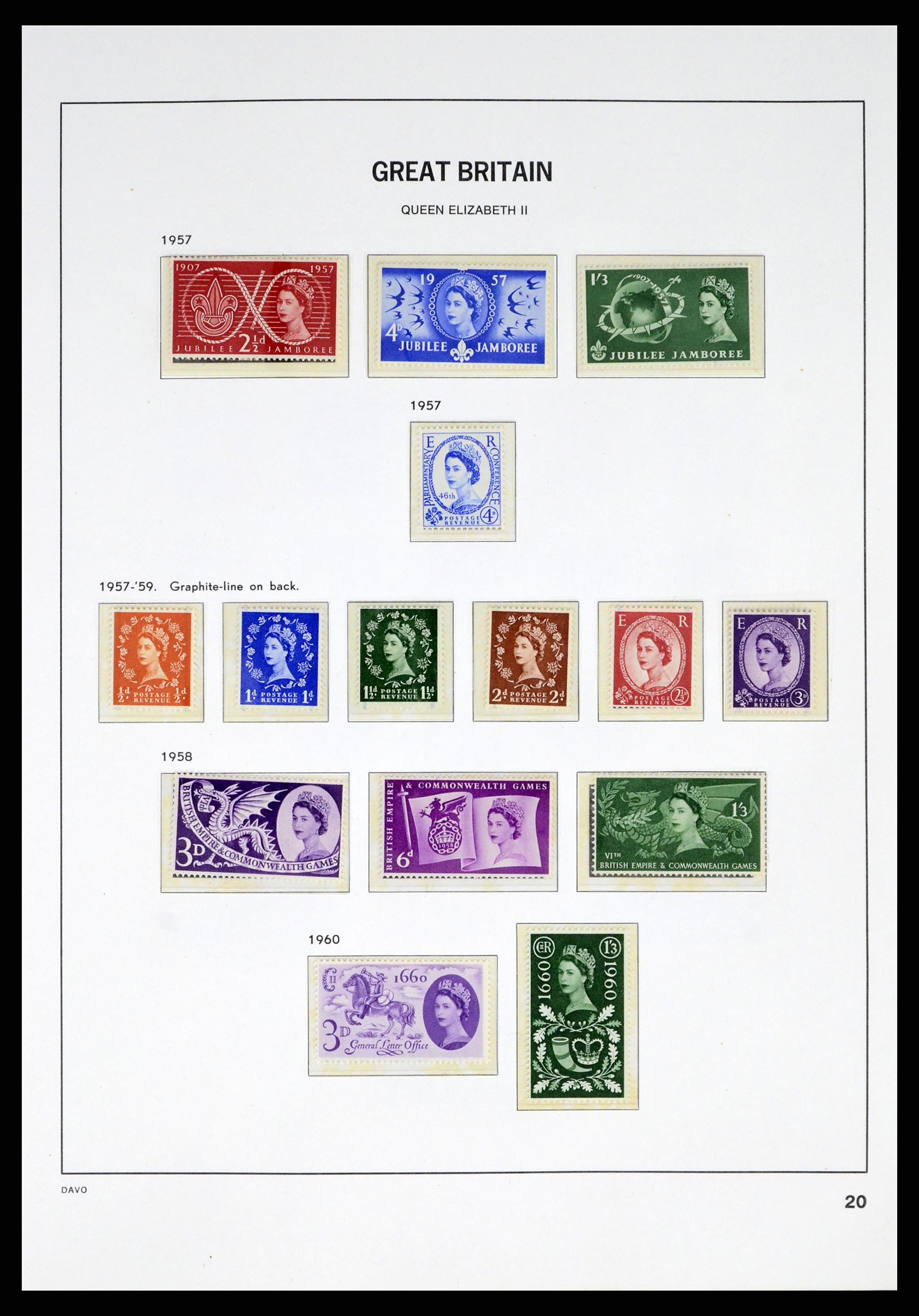38060 0020 - Postzegelverzameling 38060 Engeland 1841-1970.