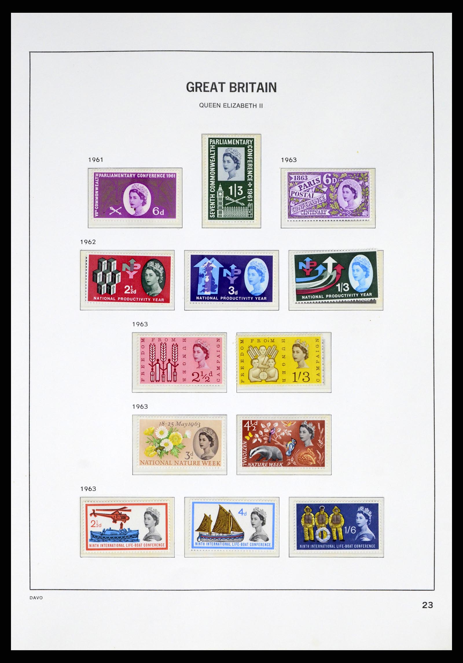 38060 0024 - Stamp collection 38060 Great Britain 1841-1970.