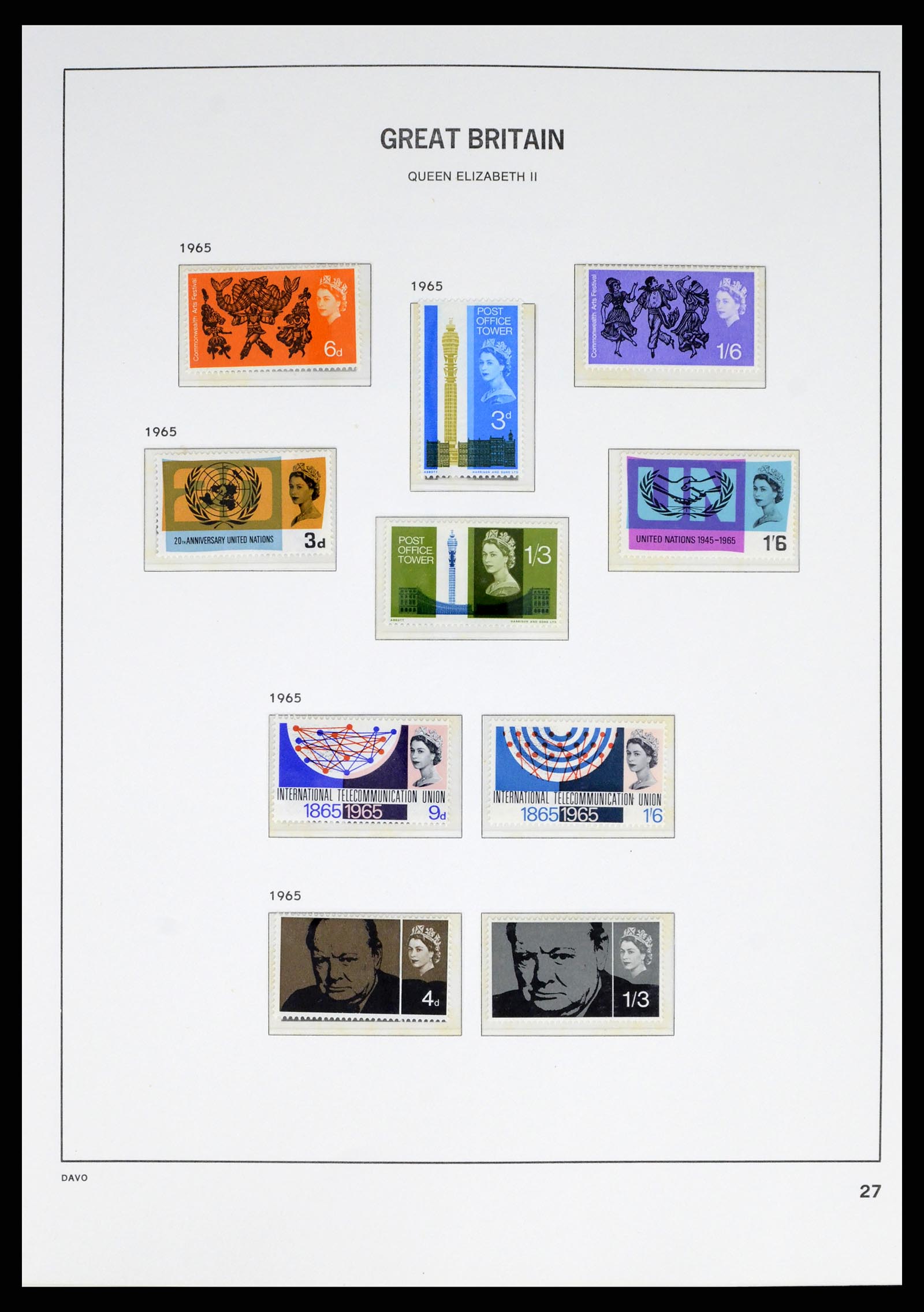 38060 0032 - Postzegelverzameling 38060 Engeland 1841-1970.