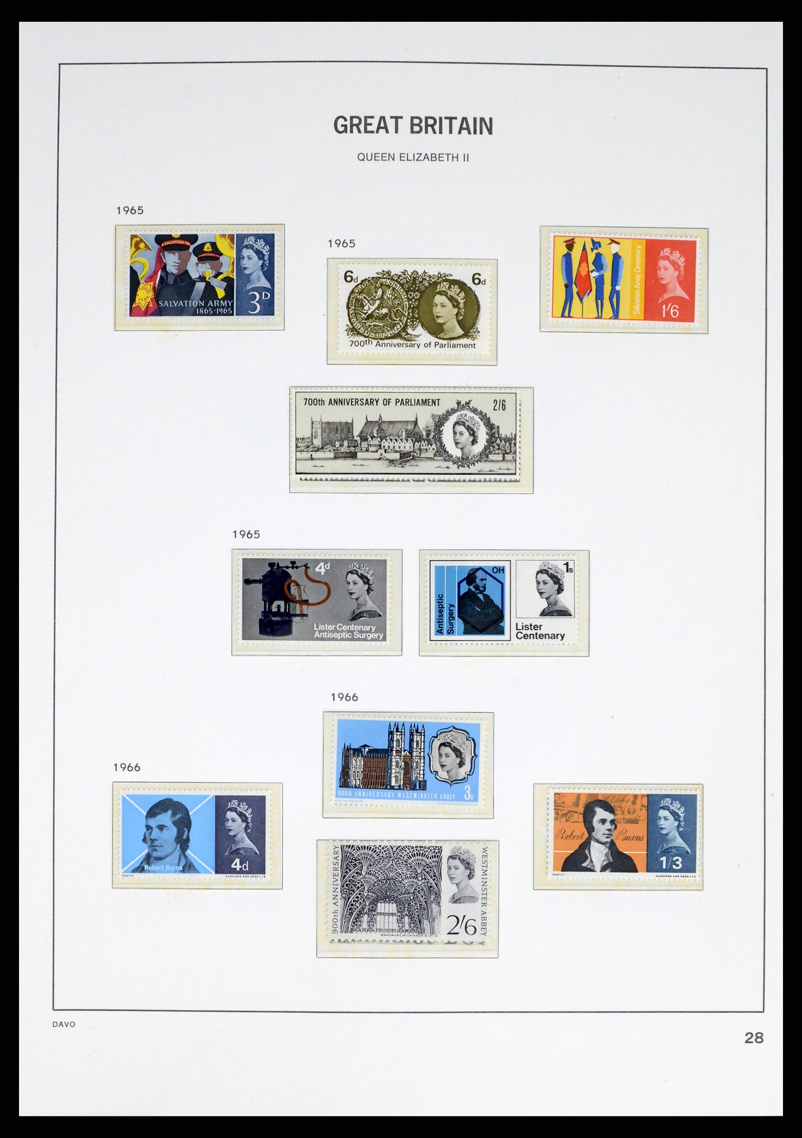 38060 0034 - Postzegelverzameling 38060 Engeland 1841-1970.