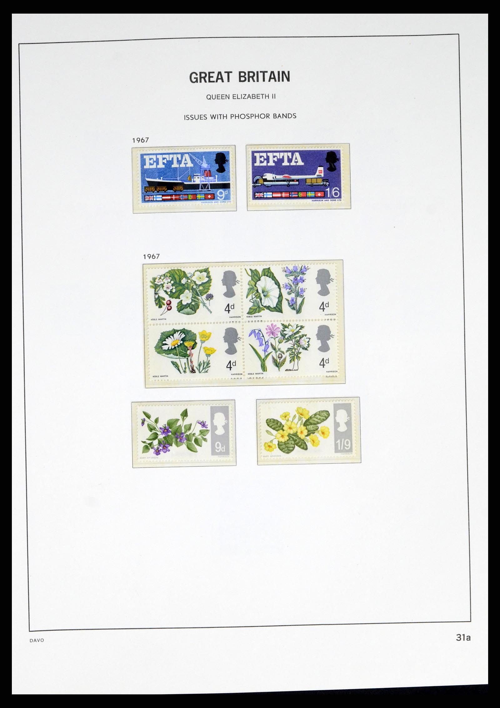 38060 0041 - Postzegelverzameling 38060 Engeland 1841-1970.