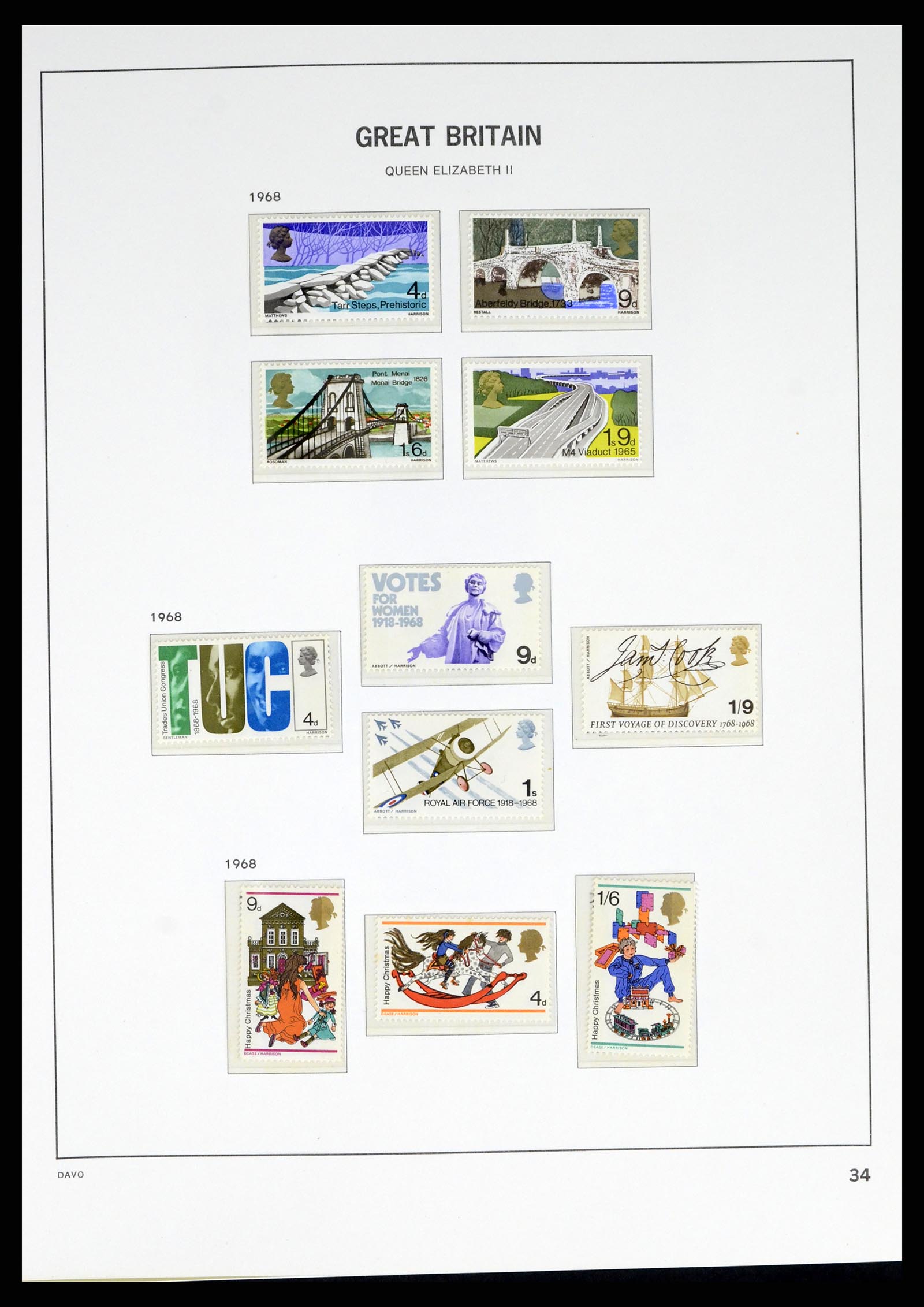 38060 0045 - Postzegelverzameling 38060 Engeland 1841-1970.