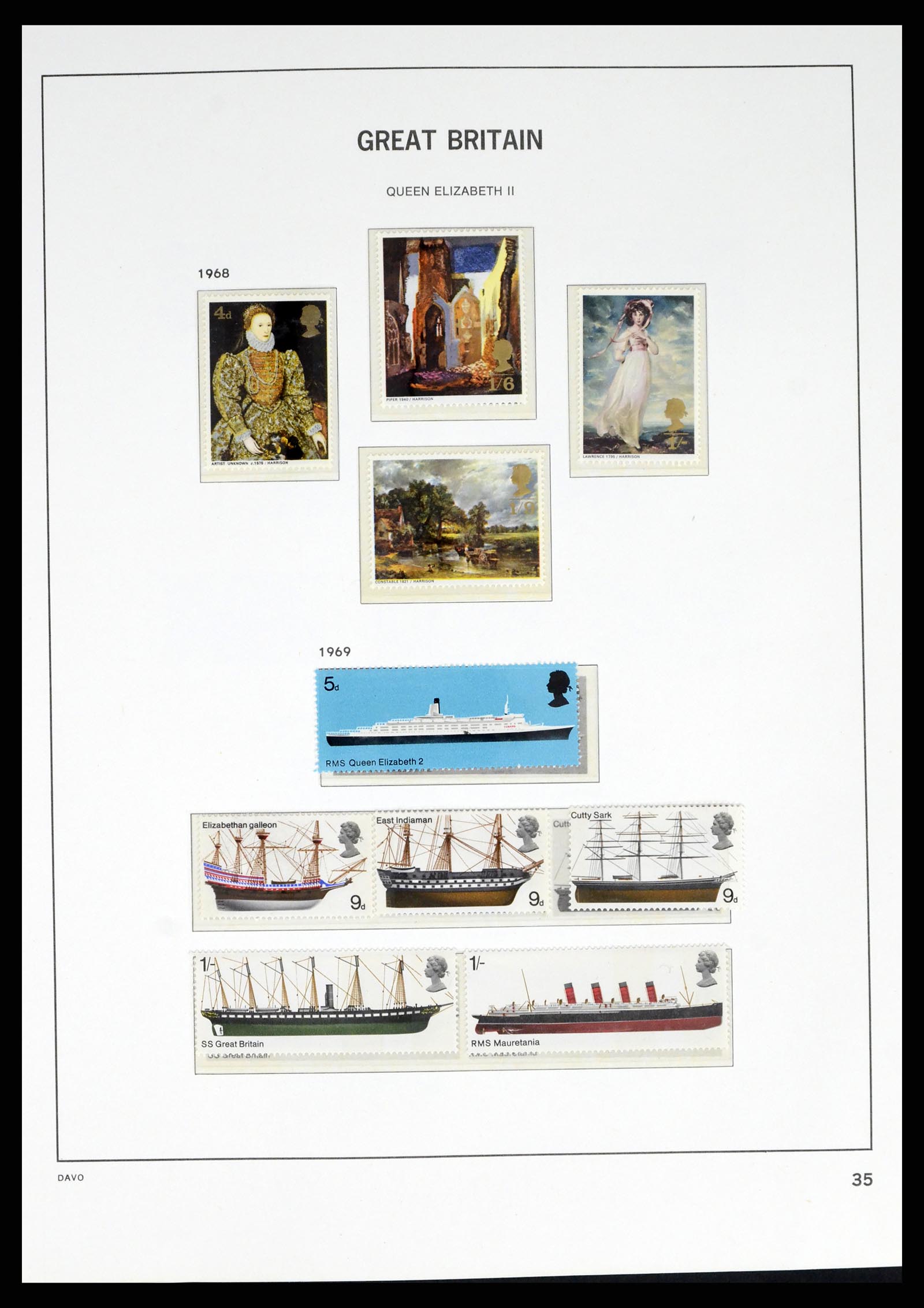 38060 0046 - Postzegelverzameling 38060 Engeland 1841-1970.