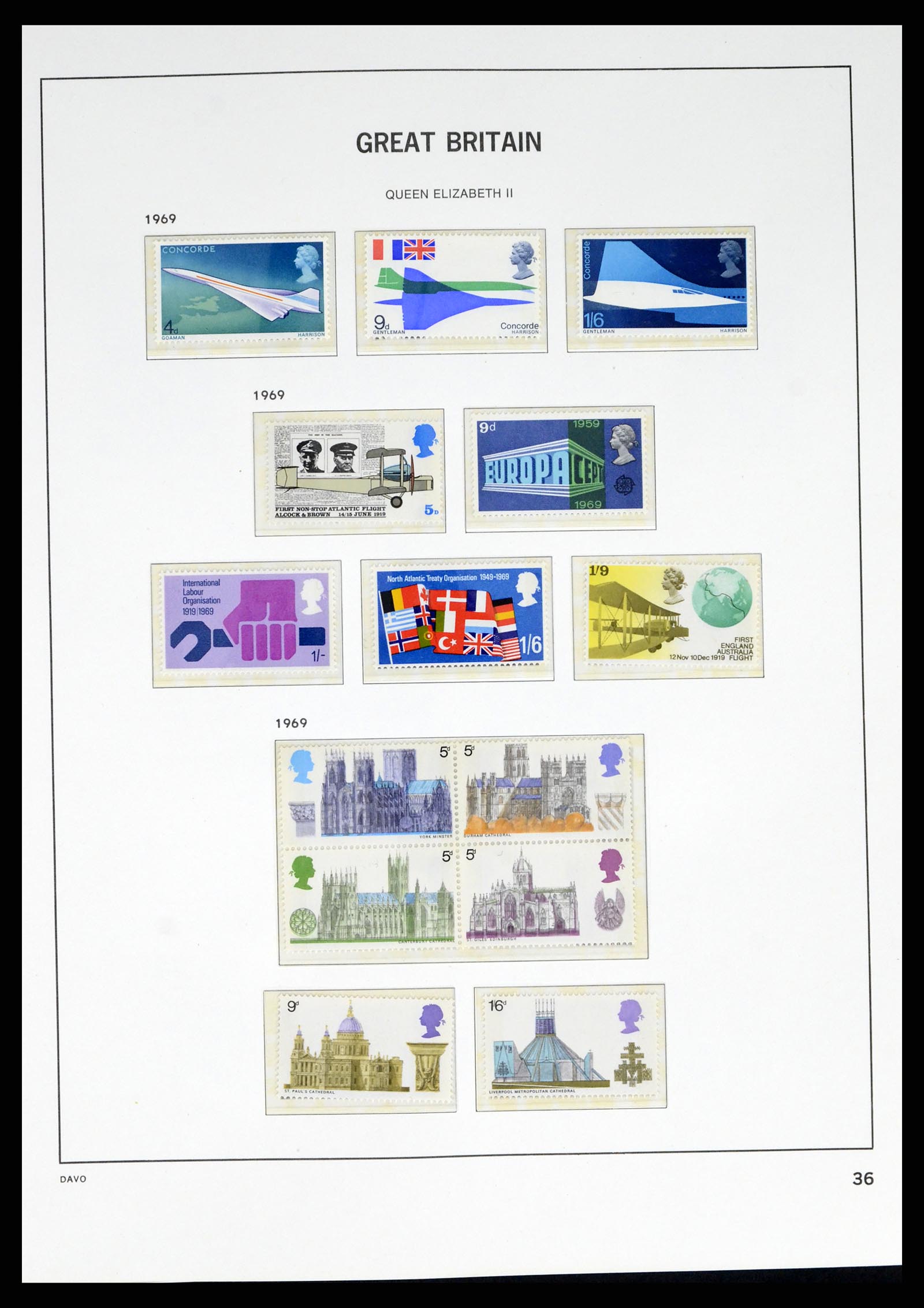 38060 0047 - Postzegelverzameling 38060 Engeland 1841-1970.