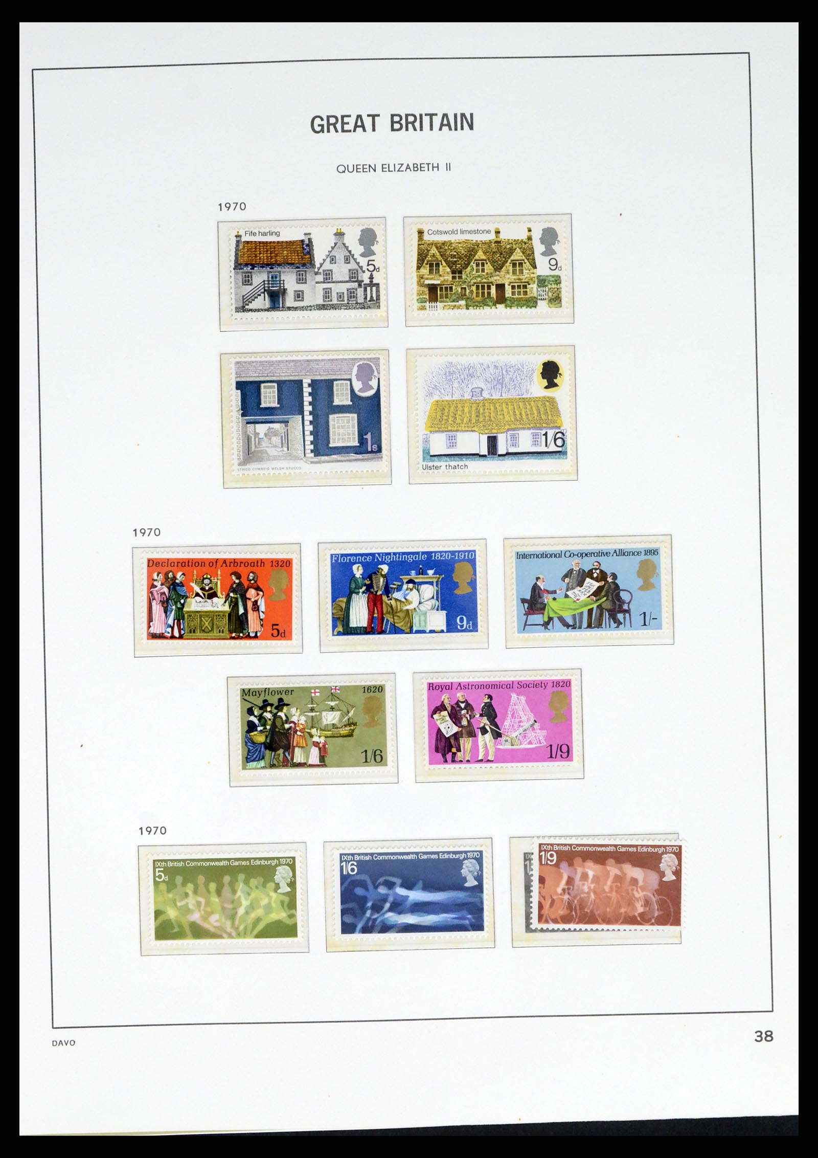 38060 0049 - Postzegelverzameling 38060 Engeland 1841-1970.