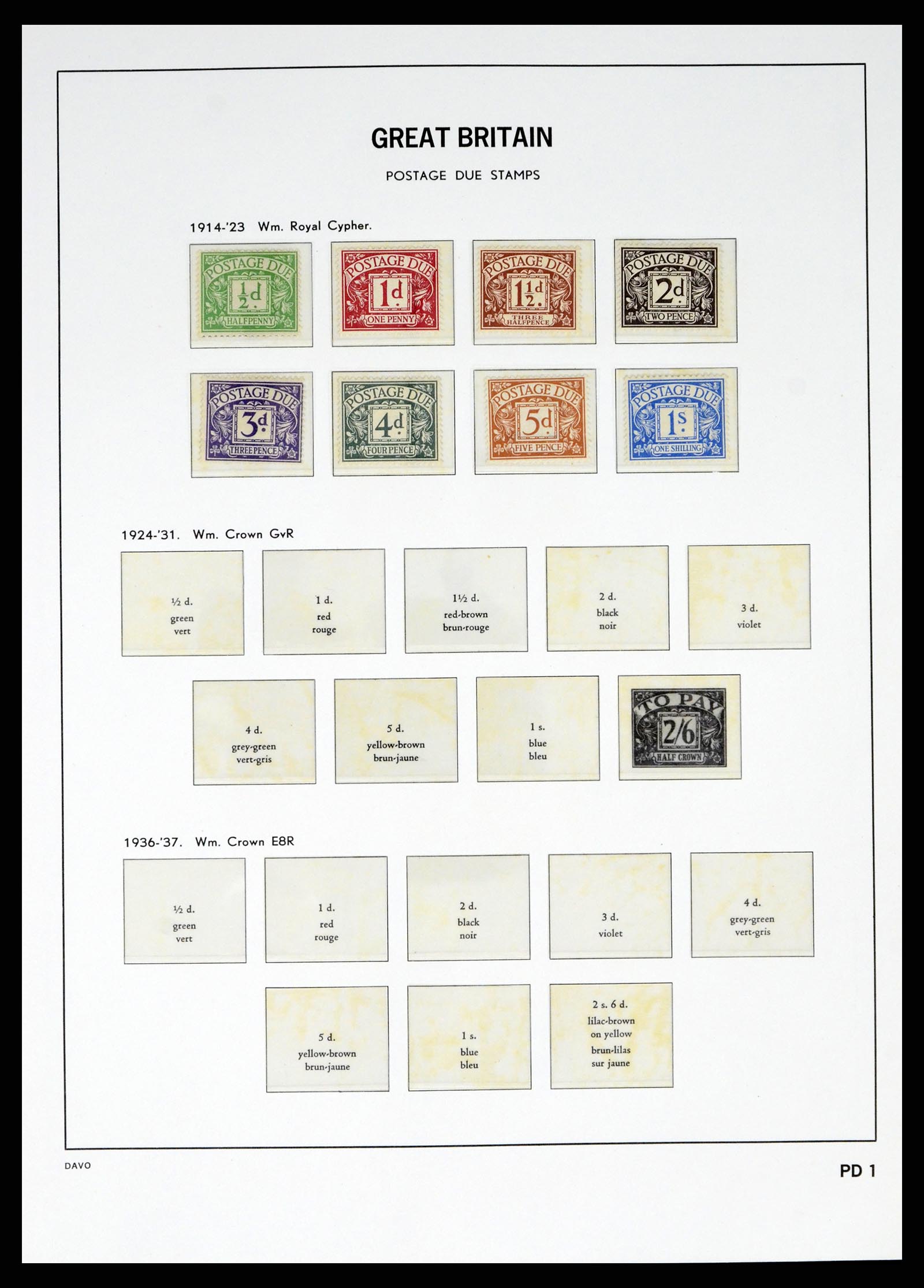 38060 0052 - Stamp collection 38060 Great Britain 1841-1970.