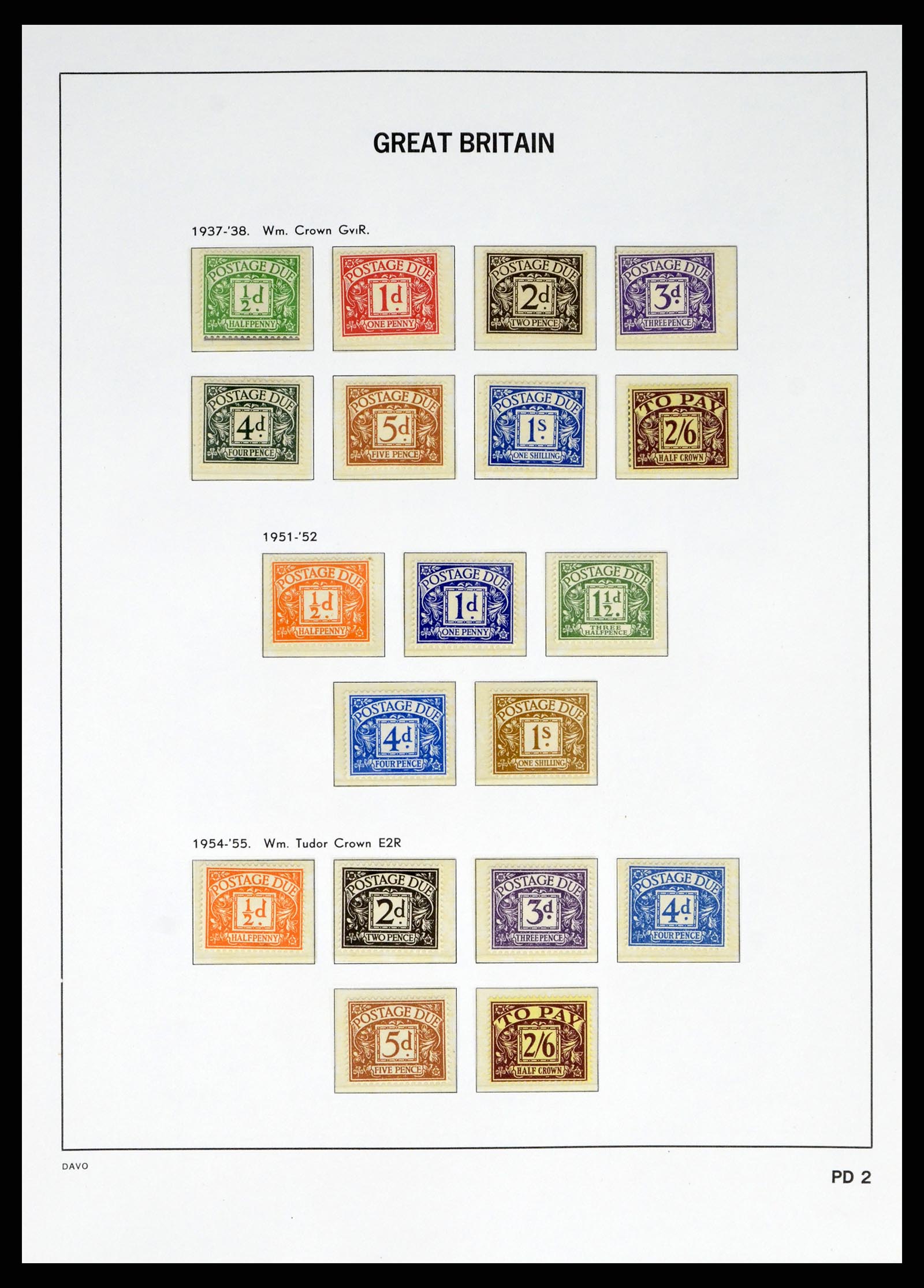 38060 0053 - Stamp collection 38060 Great Britain 1841-1970.