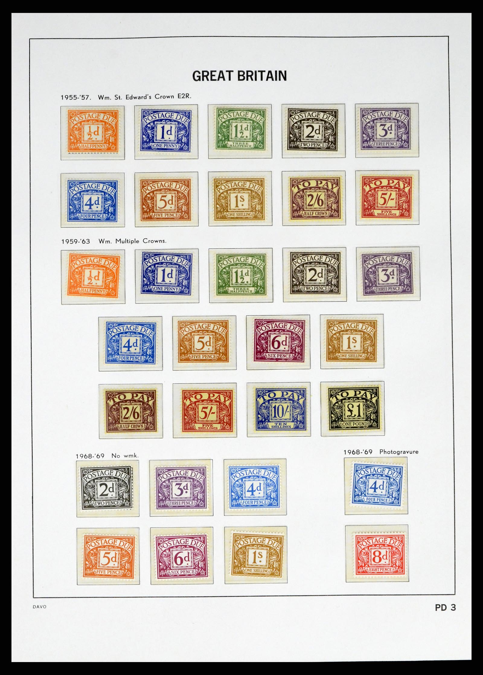 38060 0054 - Stamp collection 38060 Great Britain 1841-1970.
