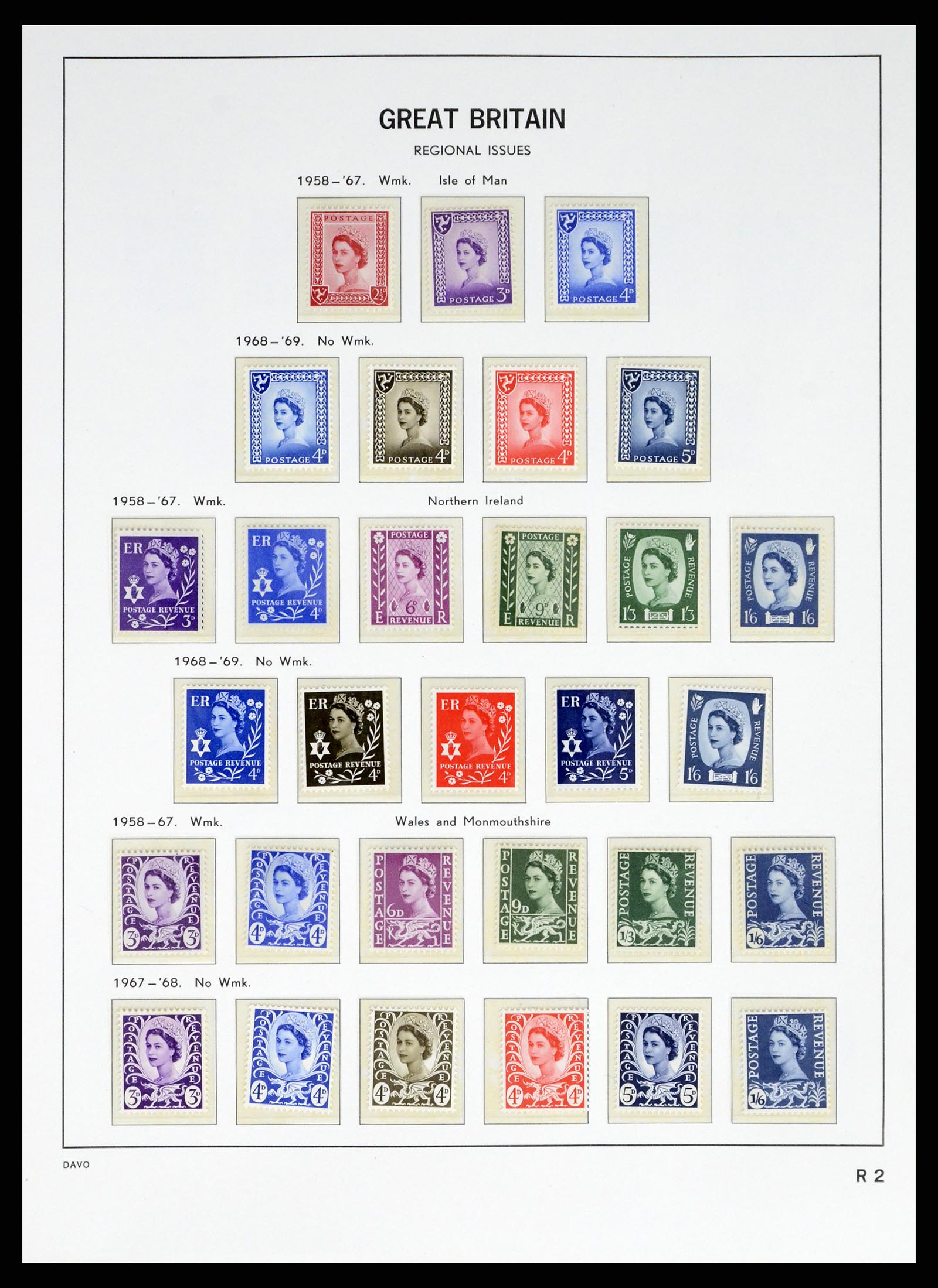 38060 0056 - Stamp collection 38060 Great Britain 1841-1970.