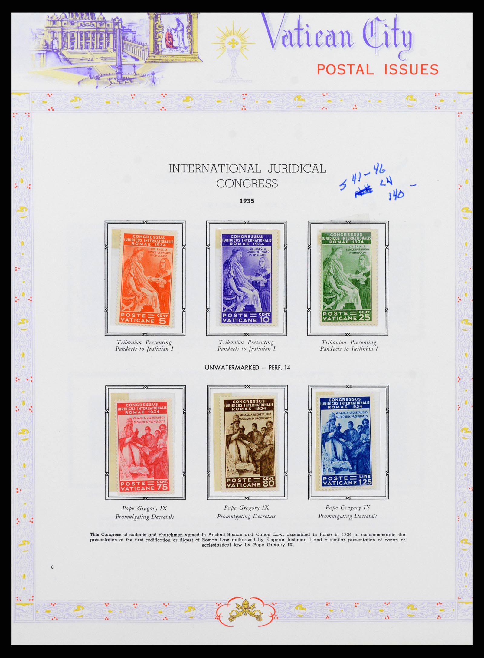 38062 007 - Postzegelverzameling 38062 Vaticaan 1929-1982.