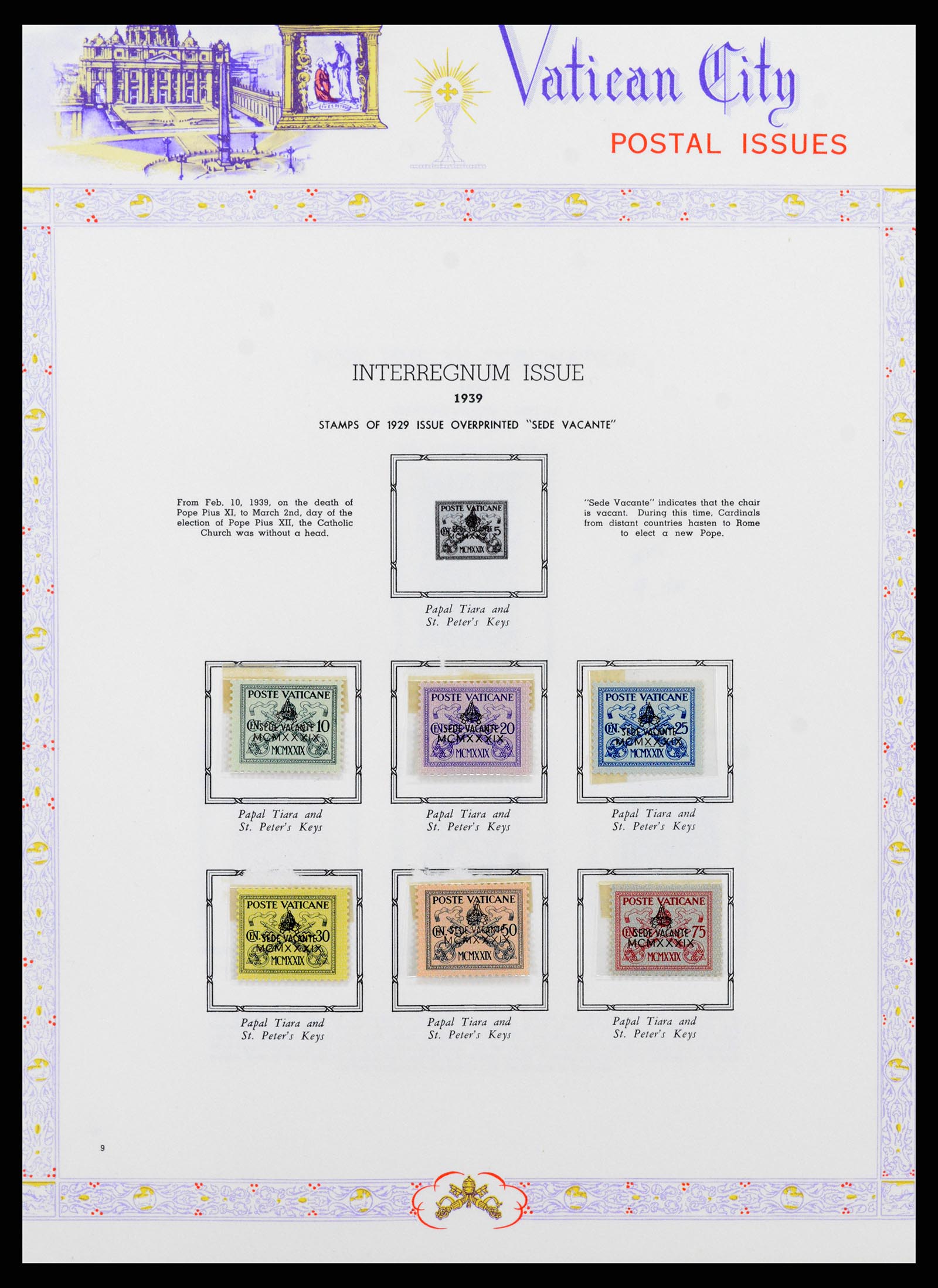 38062 010 - Postzegelverzameling 38062 Vaticaan 1929-1982.