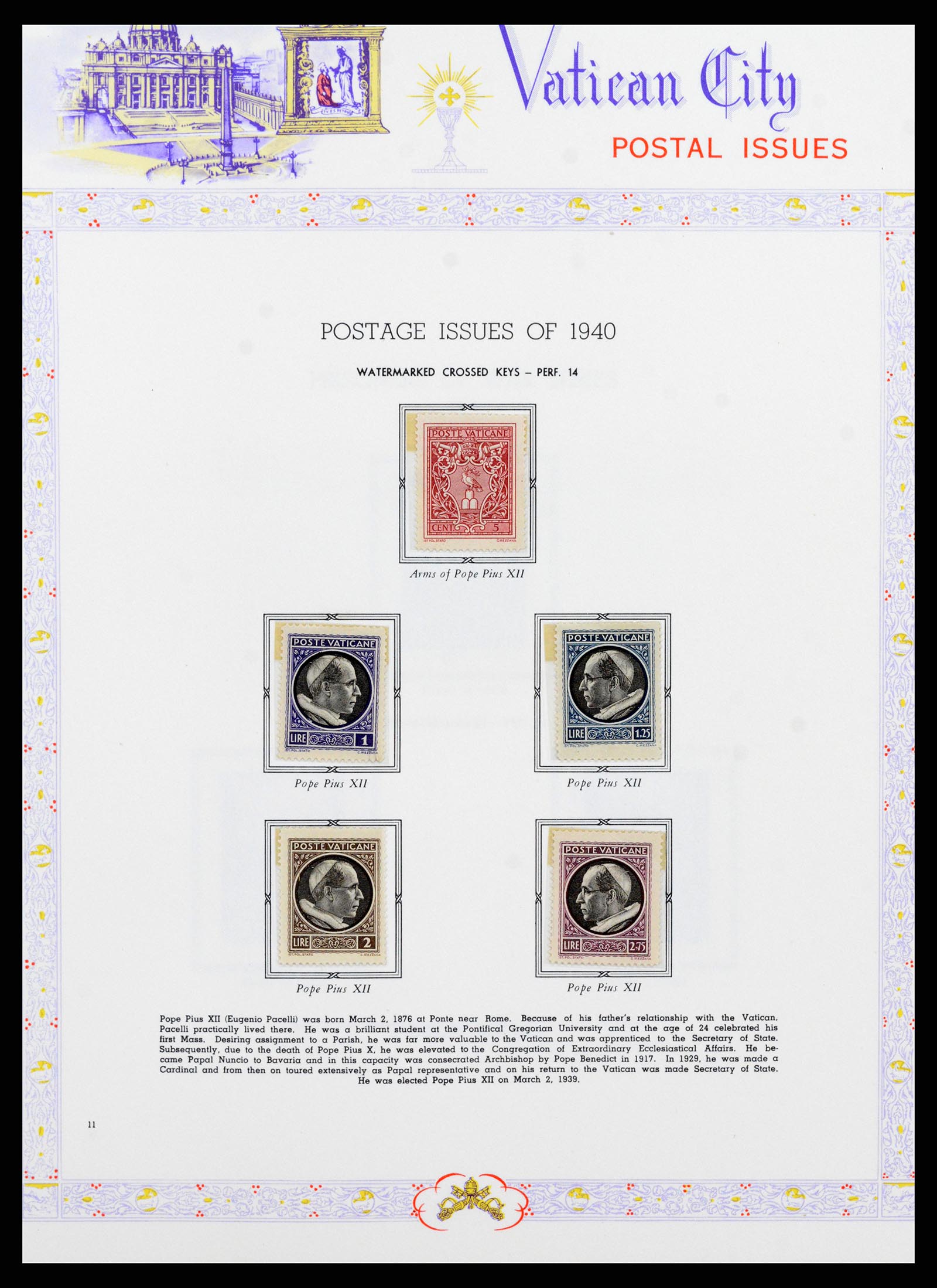 38062 012 - Postzegelverzameling 38062 Vaticaan 1929-1982.